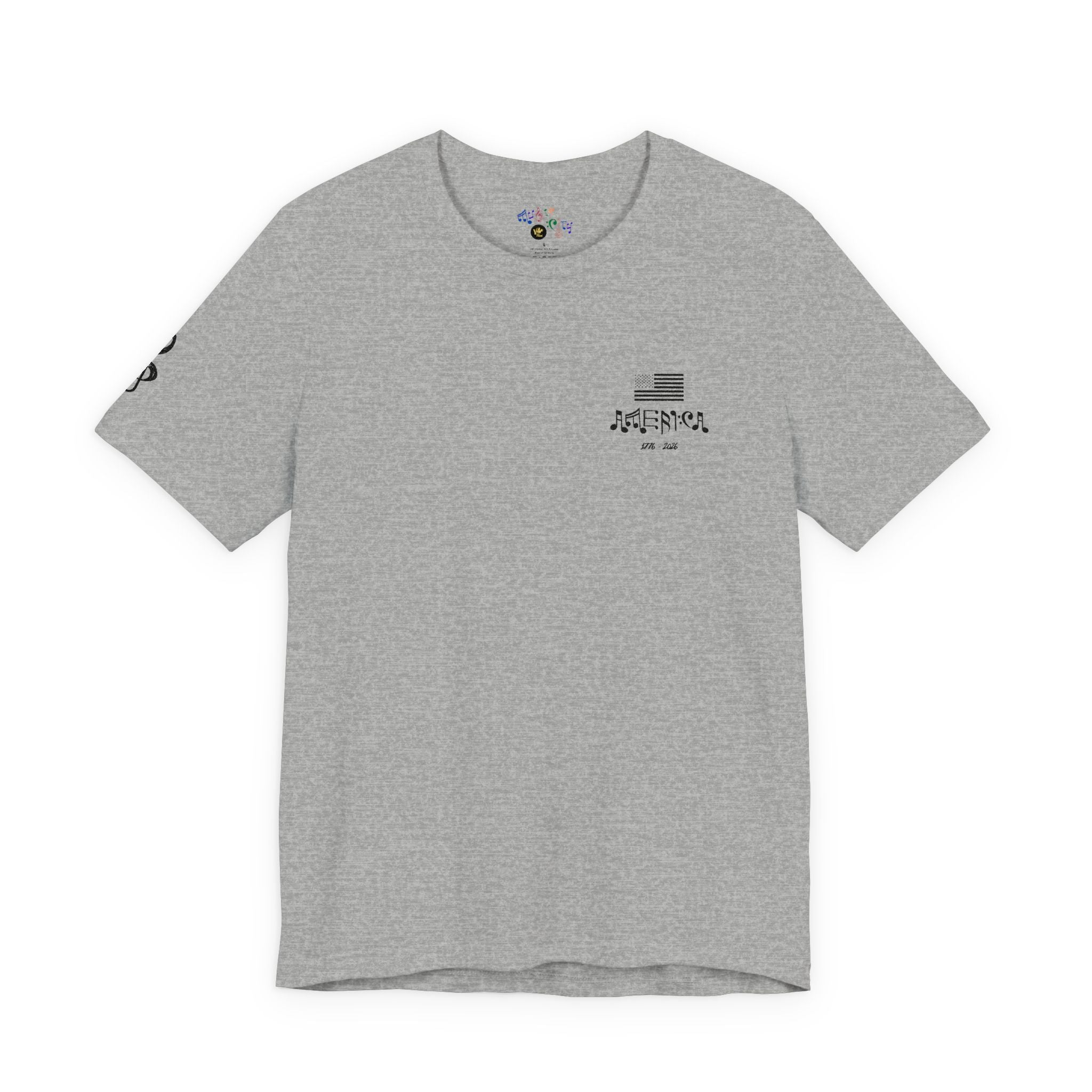  "Stars & Stitch" Embroidered American Flag Tee