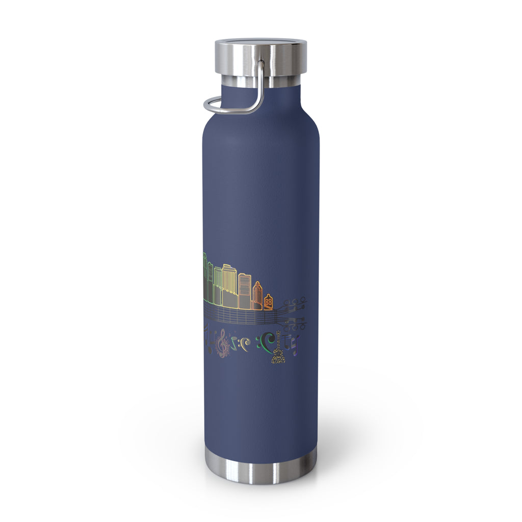 Artistic Music City Skyline Guitar Vacuum-Insulated Bottle