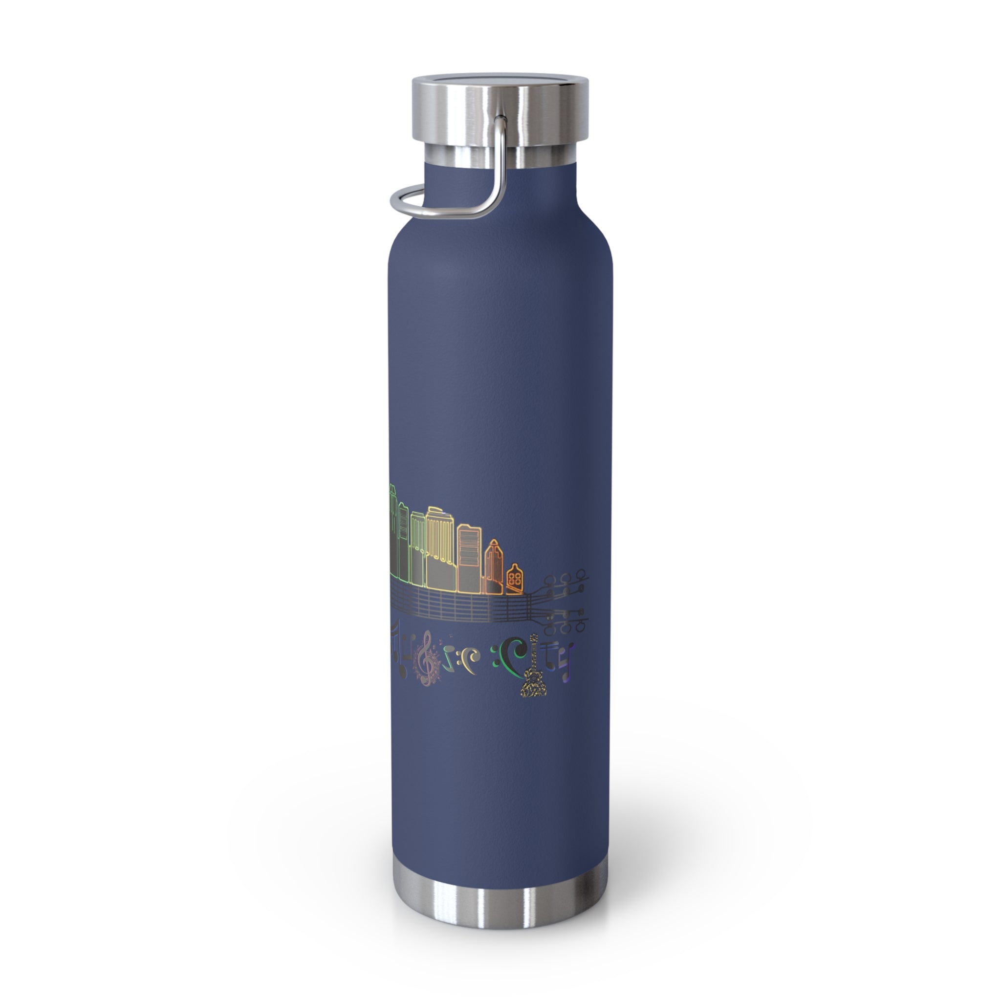 Artistic Music City Skyline Guitar Vacuum-Insulated Bottle