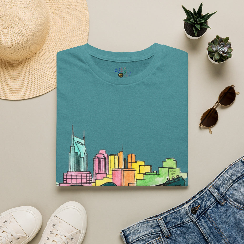 Watercolor MusicCityscape UnisexTee