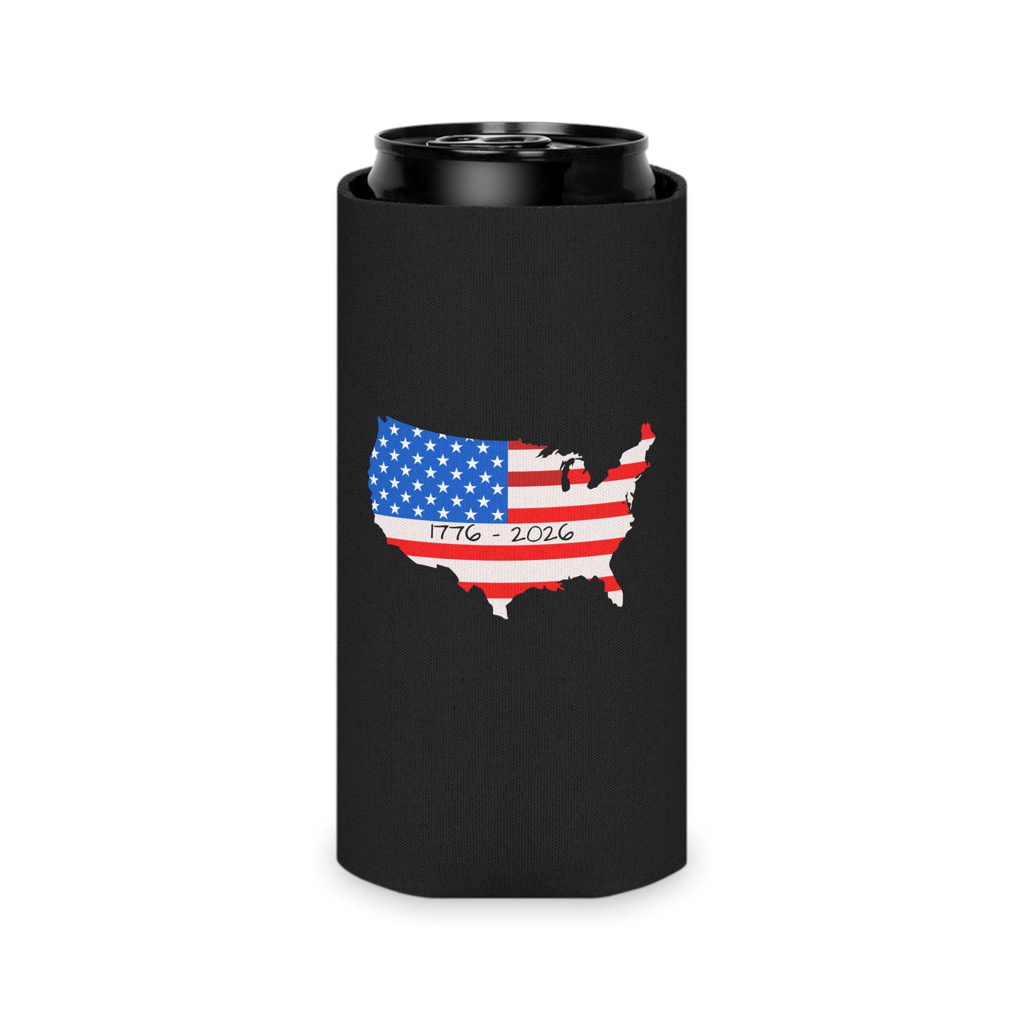 "Union Wrap" America 250 & USA Map Commemorative Can Cooler