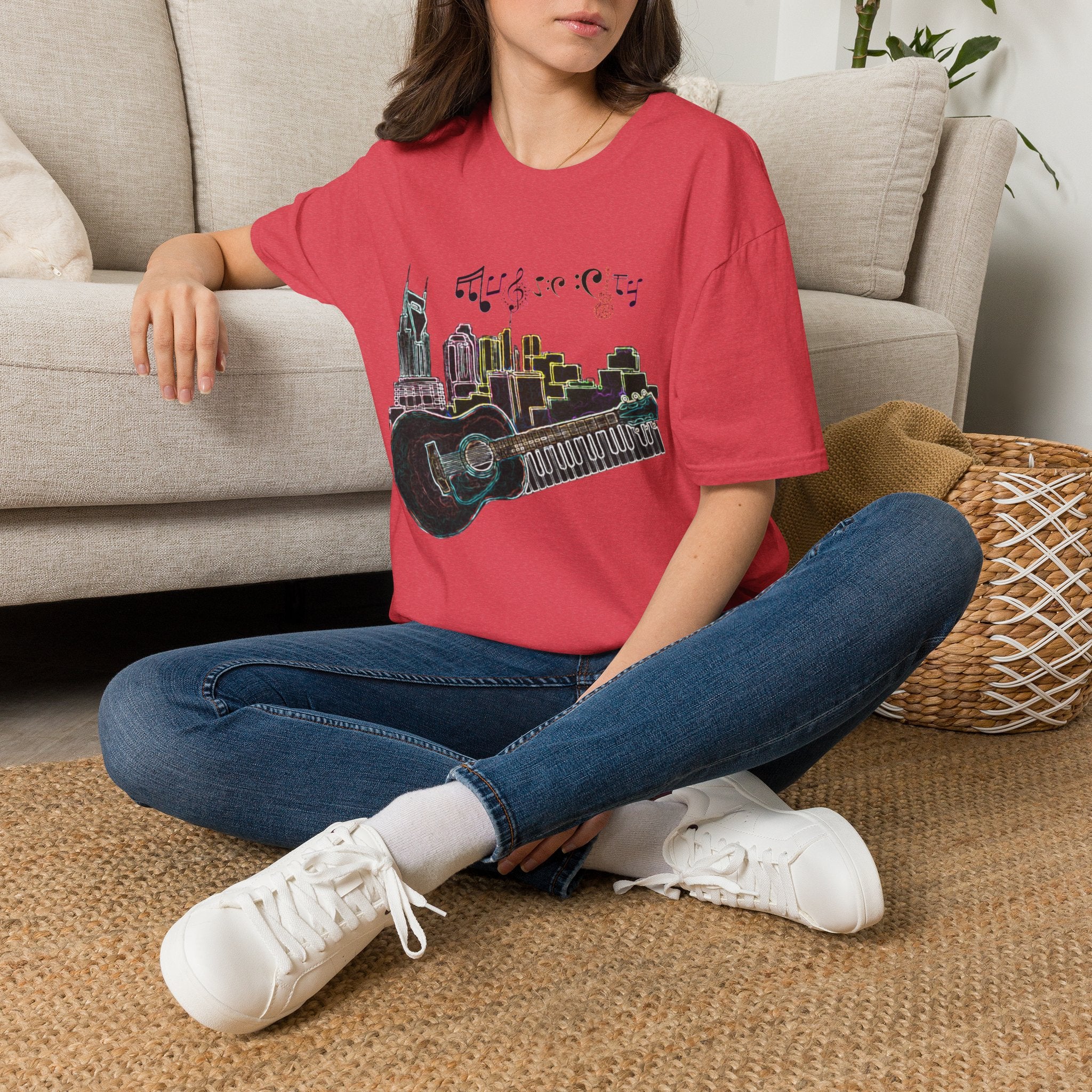 "Music City© Vibe" Unisex Double-Sided Tee