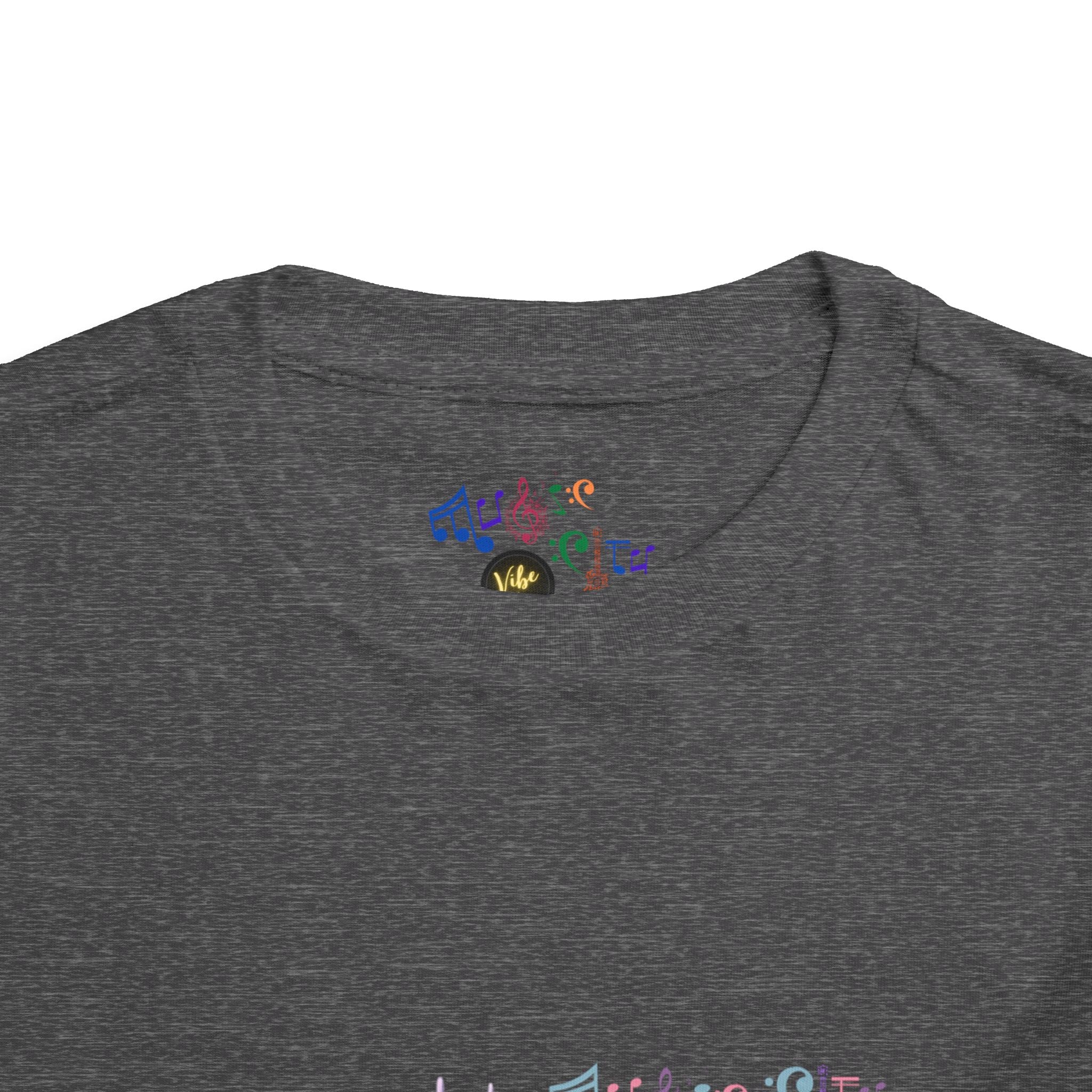 Girl's Toddler Tee with Pastel MusicCityscape