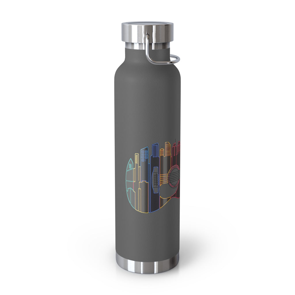 Artistic Music City Skyline Guitar Vacuum-Insulated Bottle