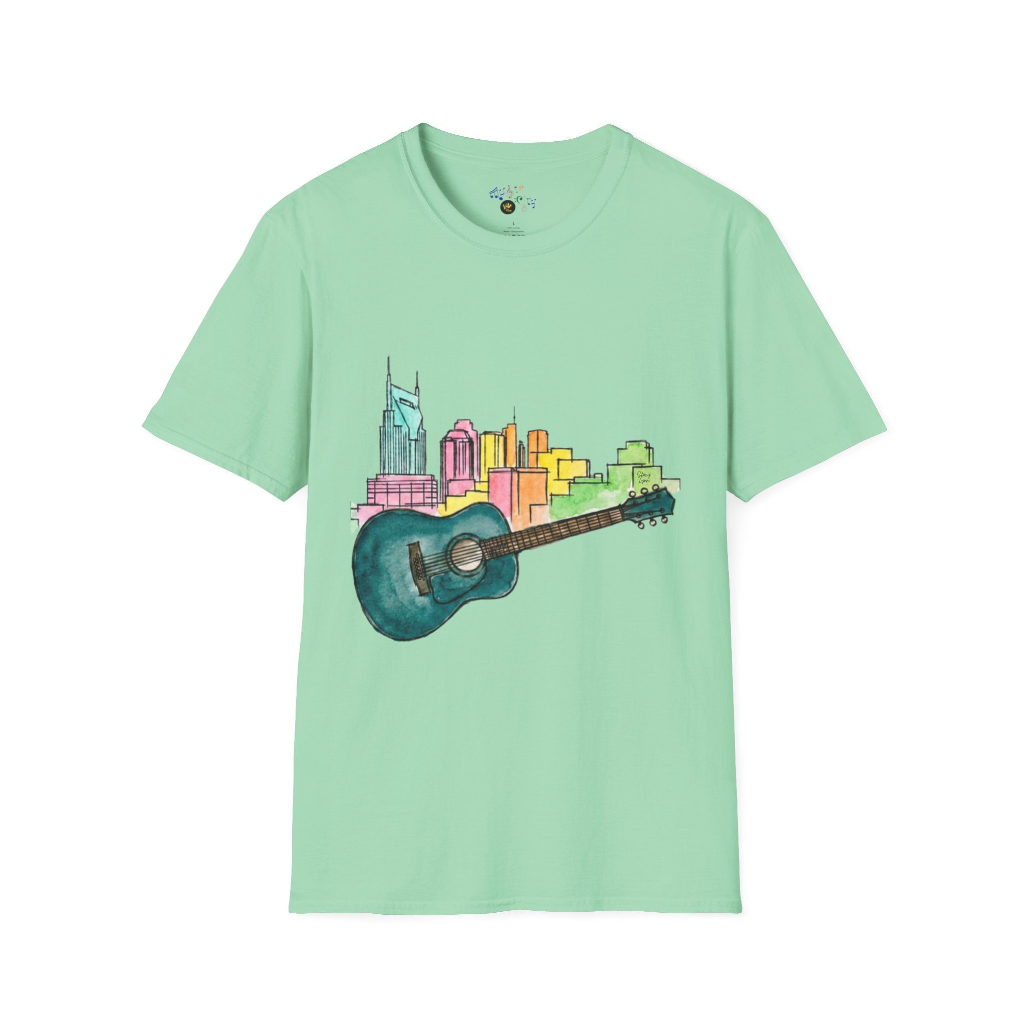 Watercolor MusicCityscape UnisexTee