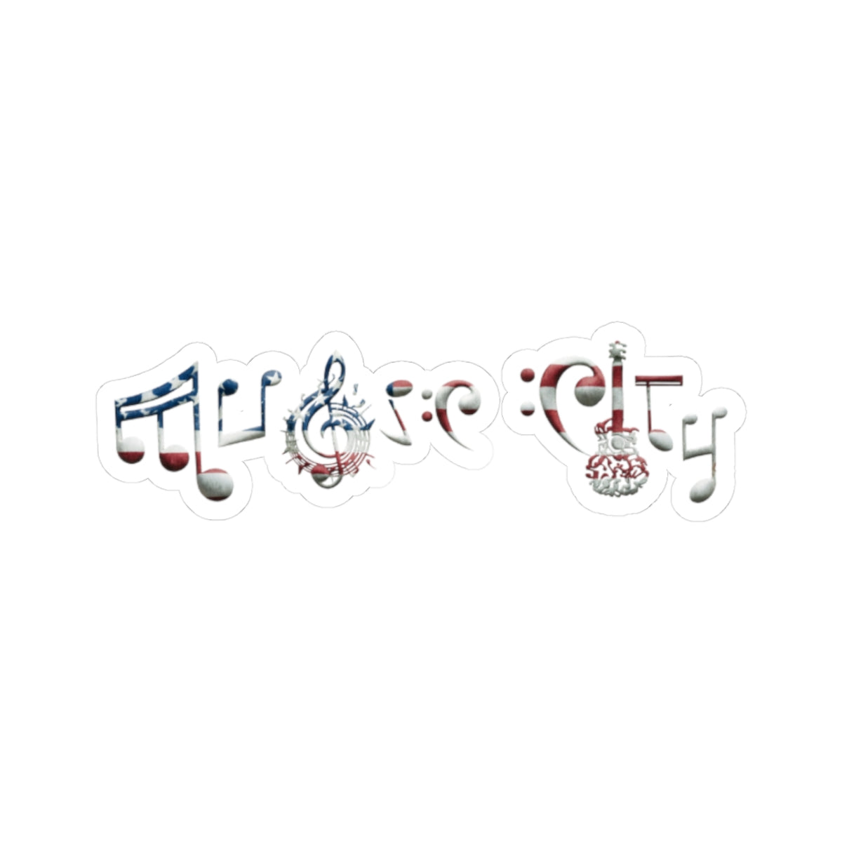 "Music City© Patriotic Pride" Kiss-Cut Sticker