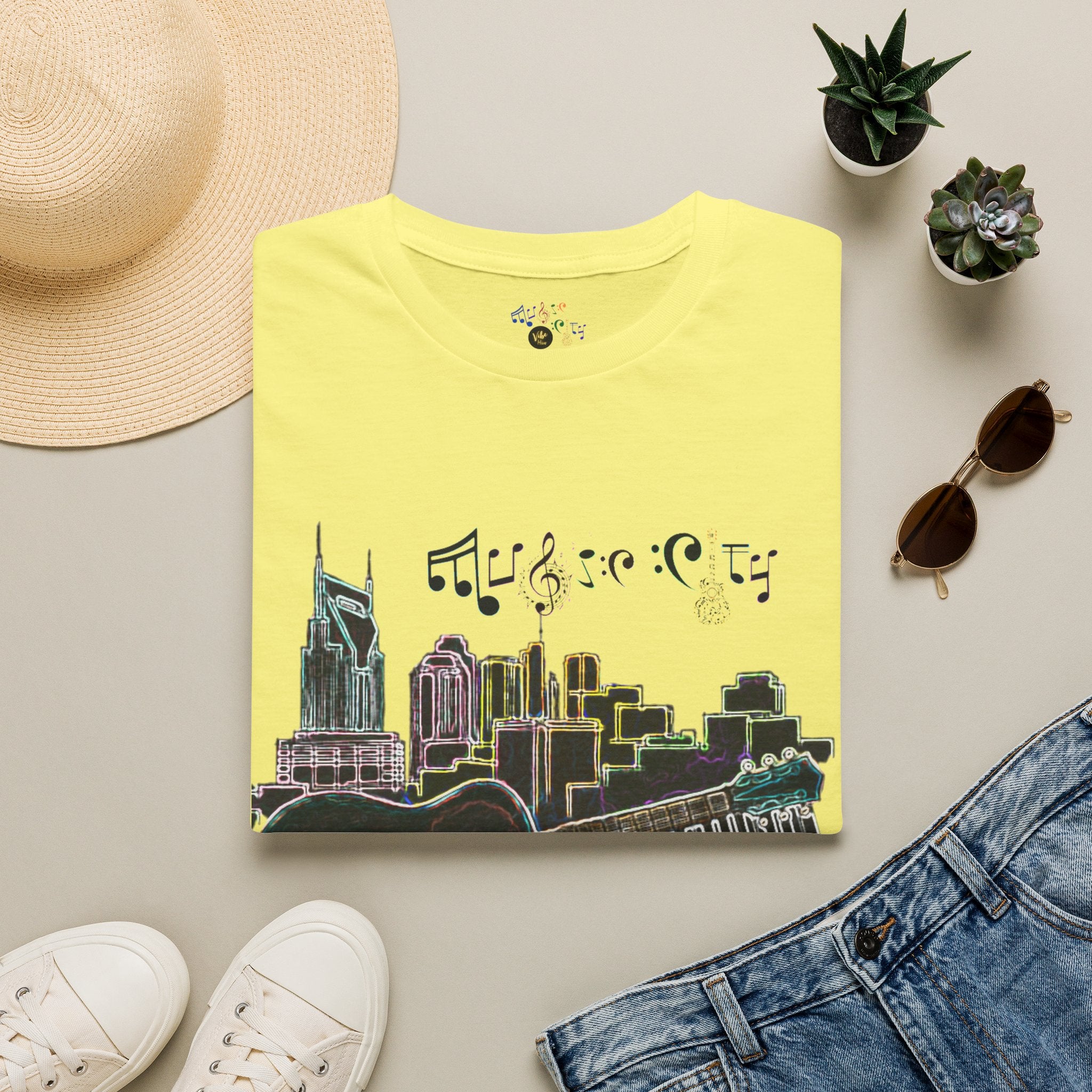 "Music City© Vibe" Unisex Double-Sided Tee