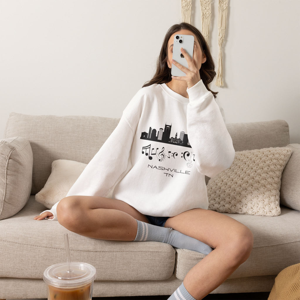 "Music City© Skyline" Embroidered Sweatshirt