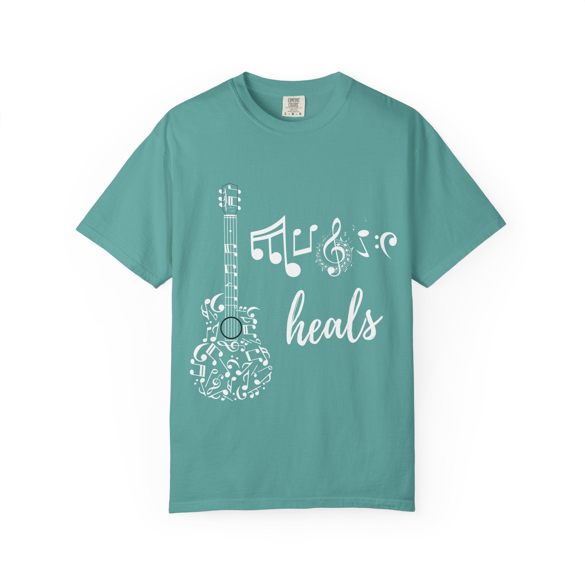 "Music Heals" Graphic Tee - White