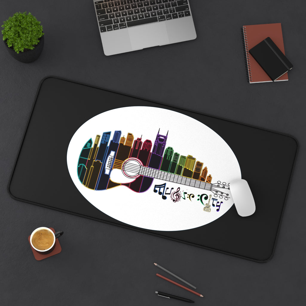 "Music City© " Guitar Skyline Desk Mat