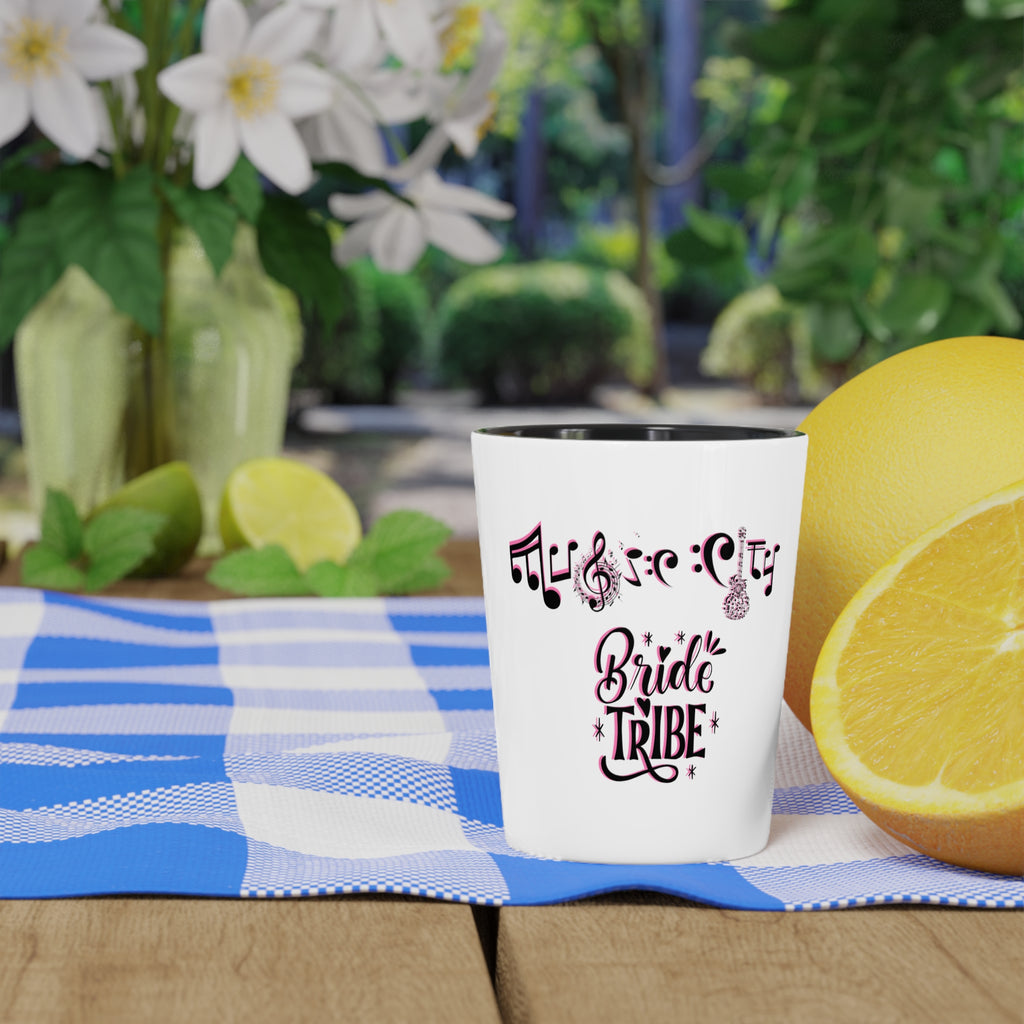"Music City© Bride Tribe" Ceramic Shot Glass - Bachelorette Party Keepsake
