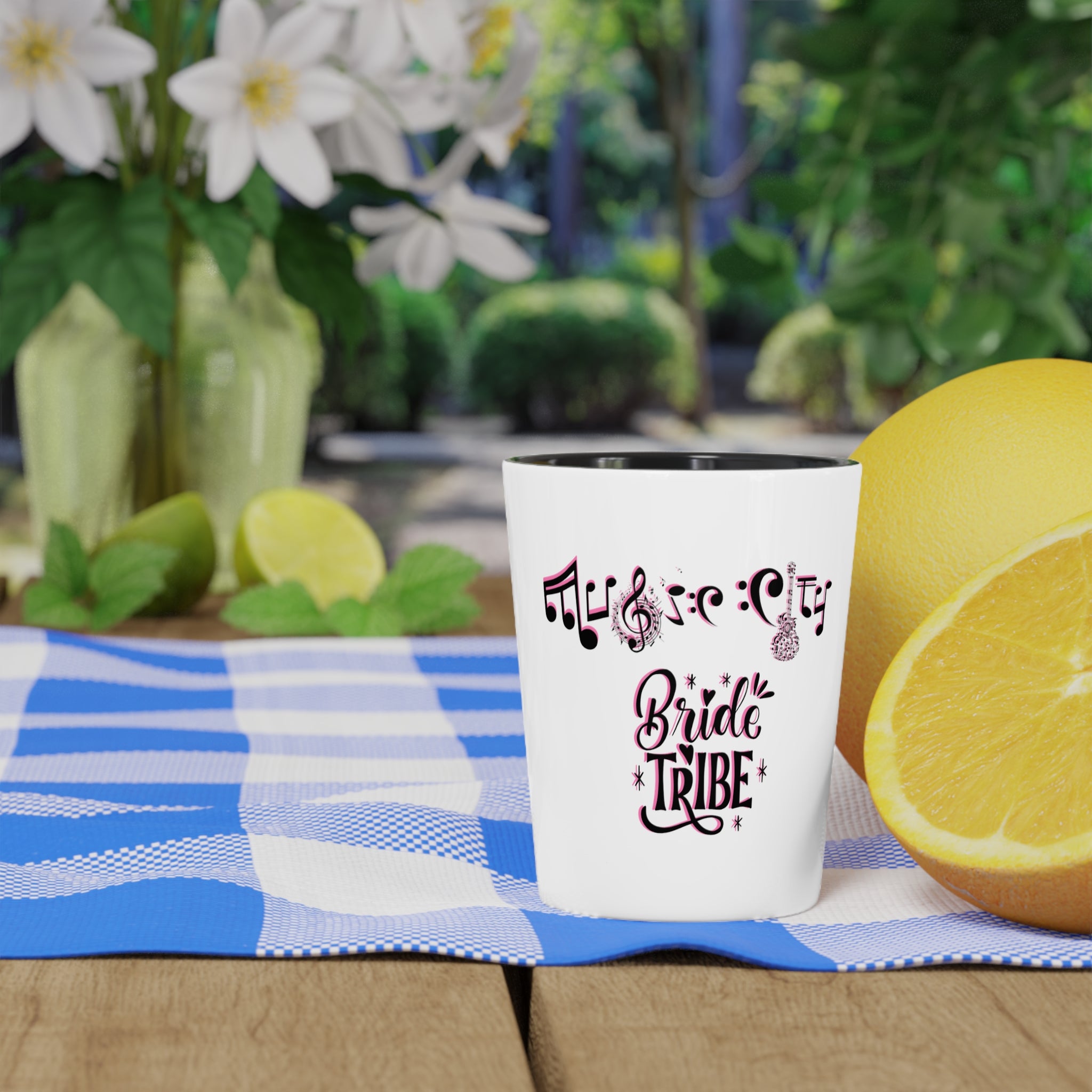 "Music City© Bride Tribe" Ceramic Shot Glass - Bachelorette Party Keepsake