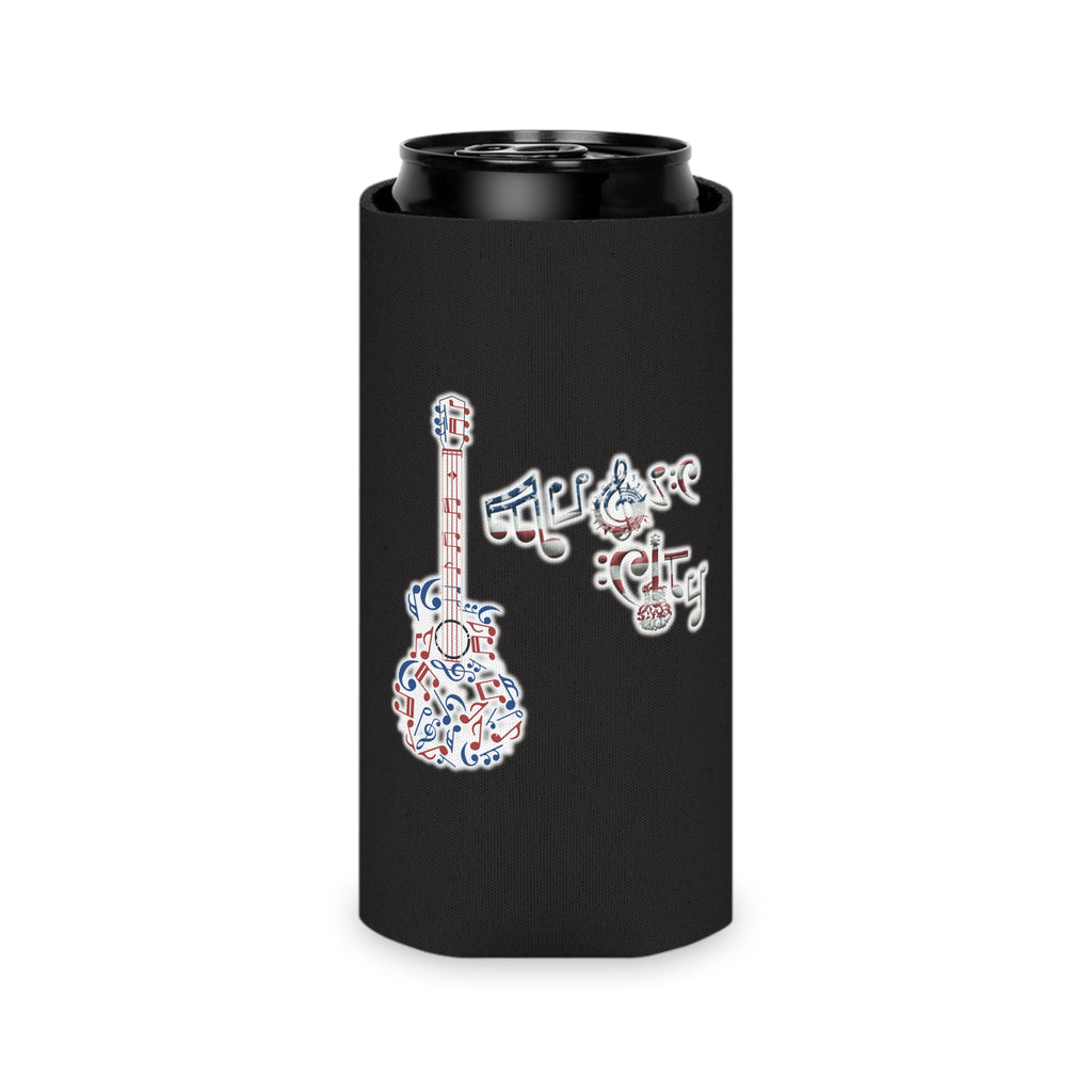 ""America 250 & Patriotic Music City© Guitar" Commemorative Can Cooler