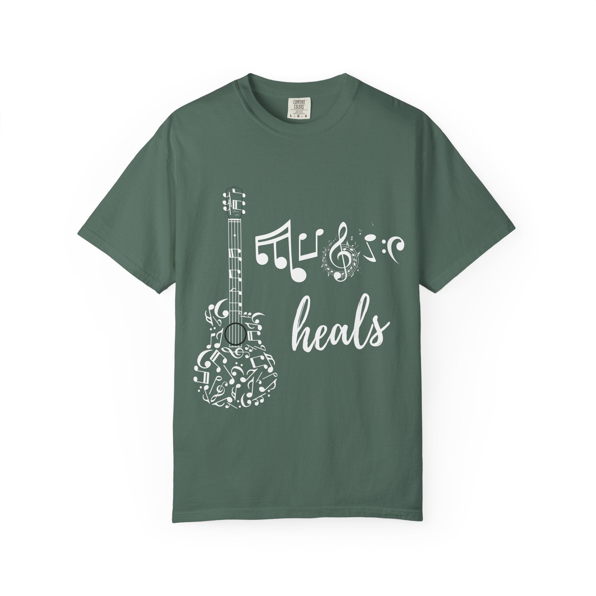 "Music Heals" Graphic Tee - White