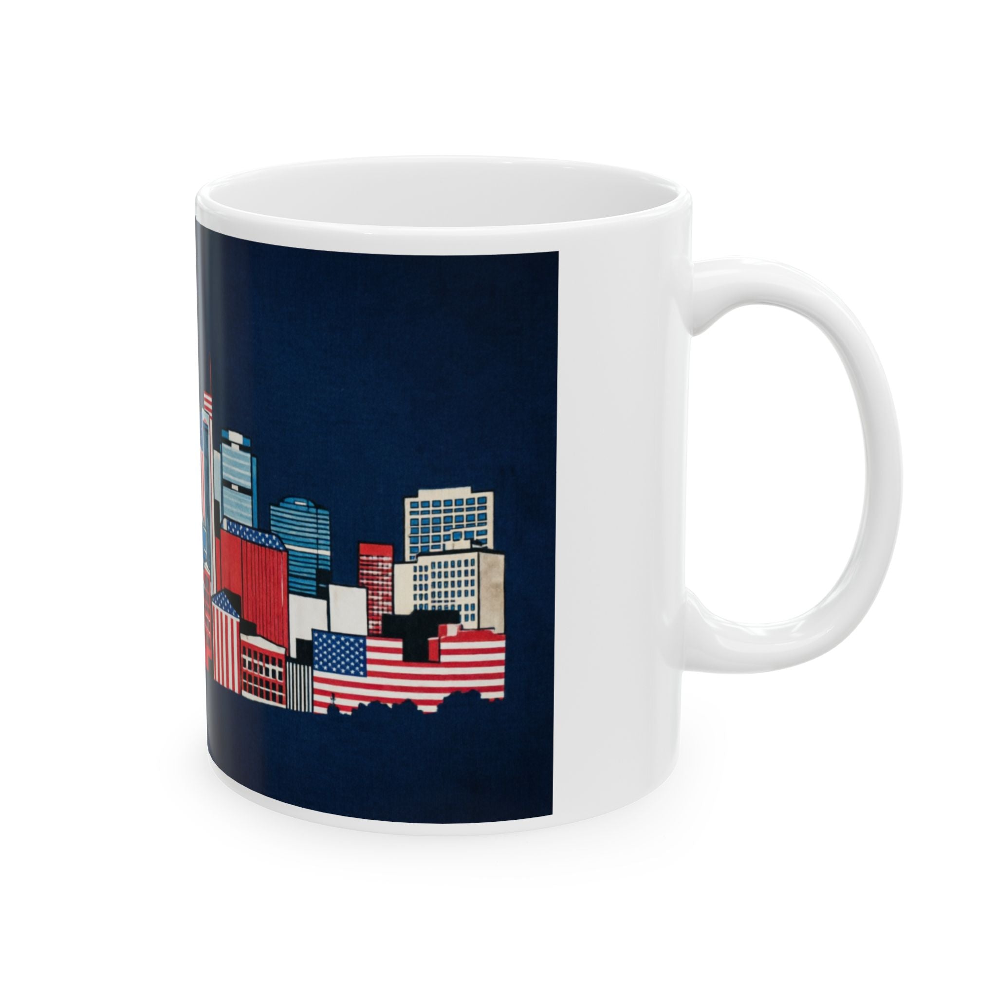 "Music City Patriotic Panorama" Ceramic Coffee Mug