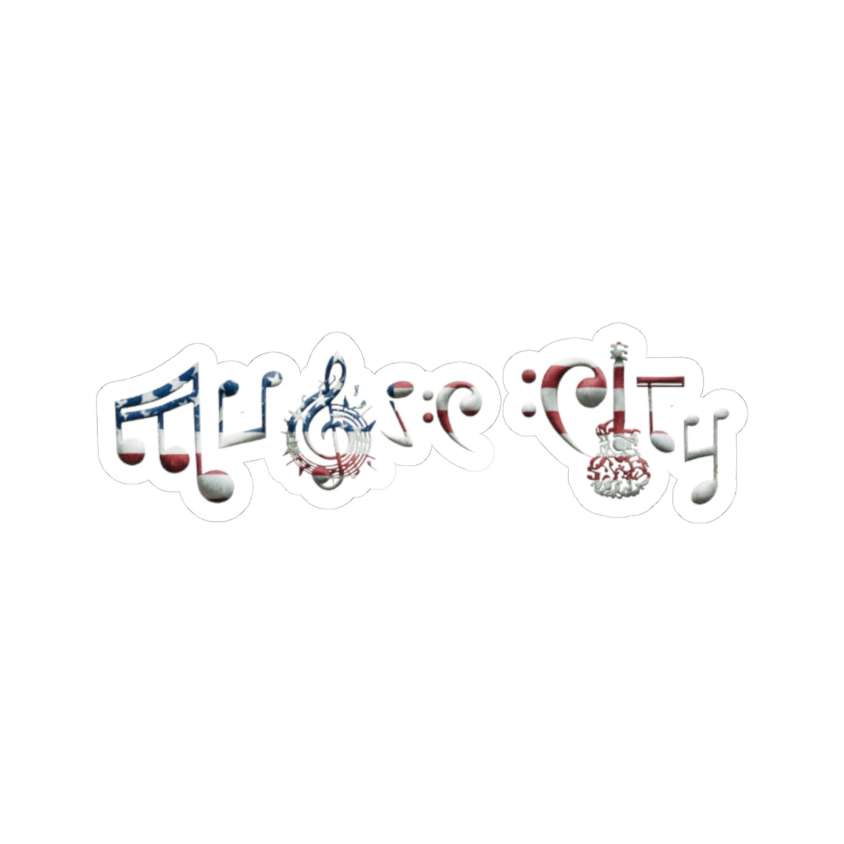 "Music City© Patriotic Pride" Kiss-Cut Sticker