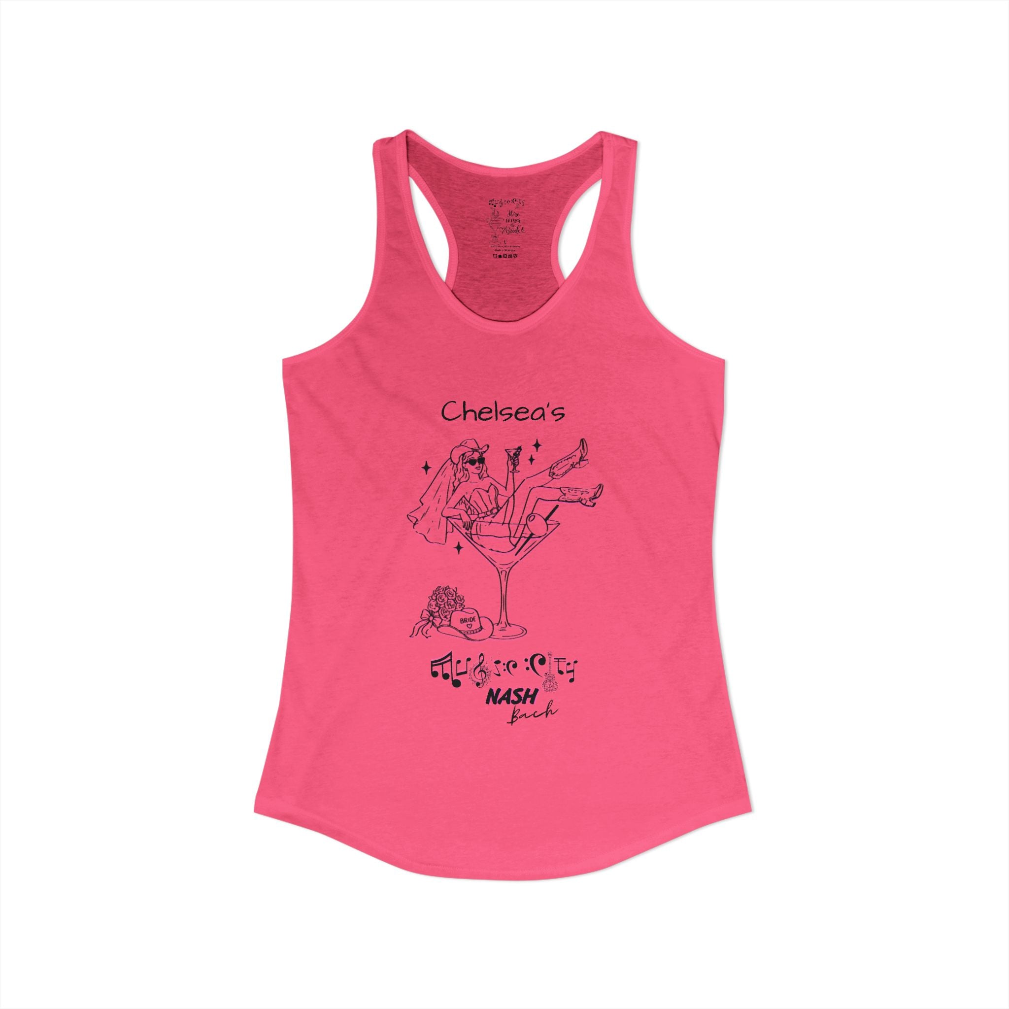 Personalized "Music City Bride Tribe Nash Bach" Racerback Tank - Bachelorette Weekend Wear