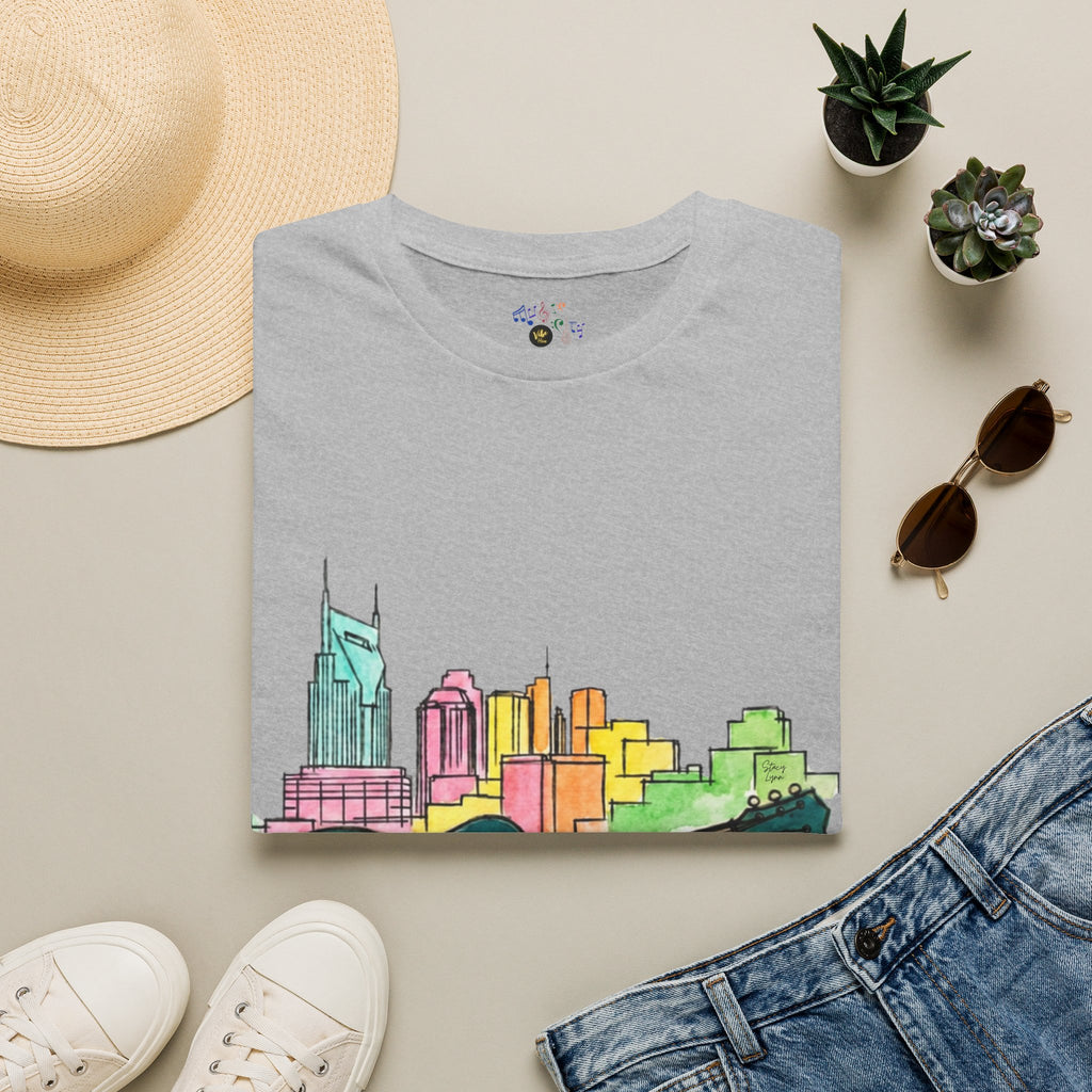 Watercolor MusicCityscape UnisexTee