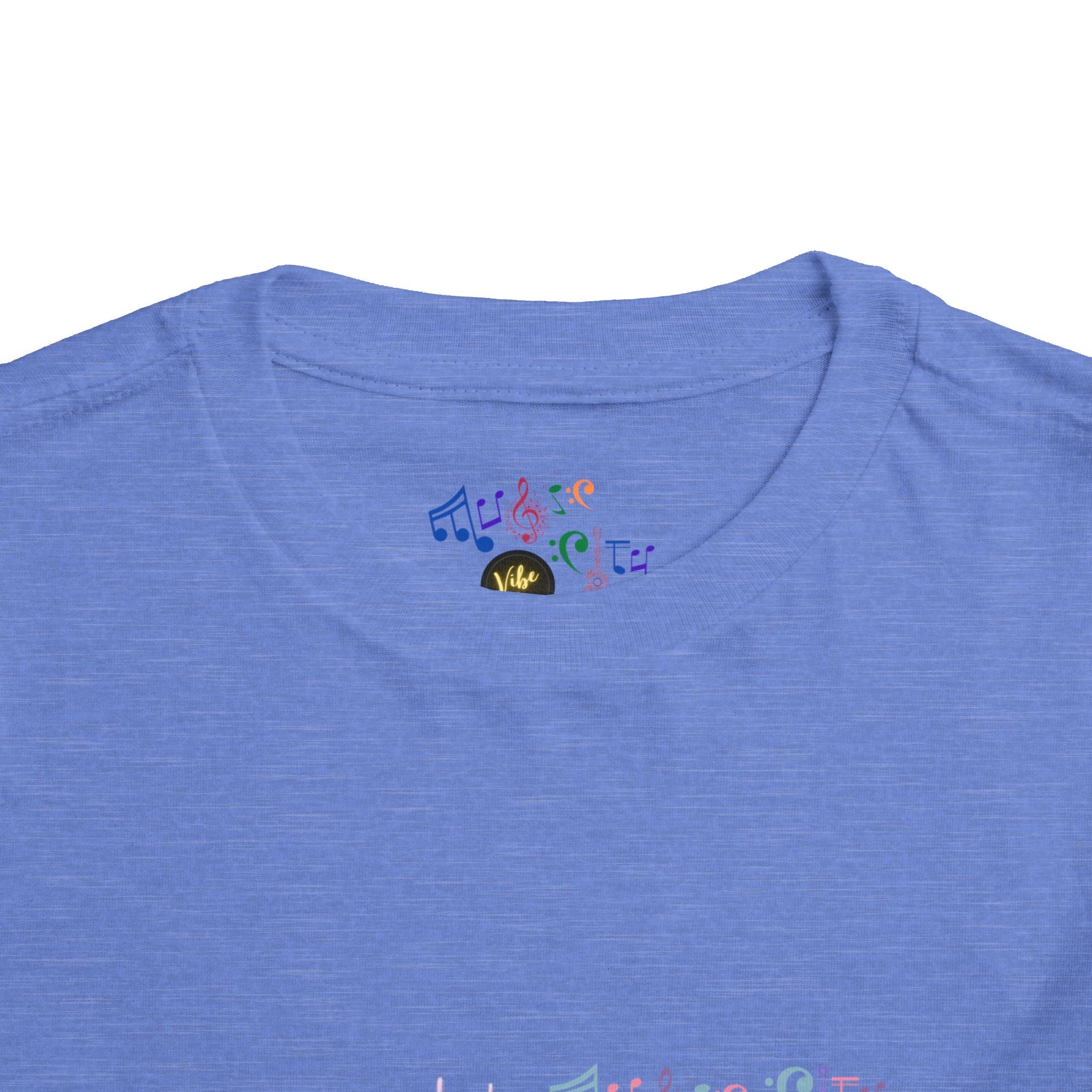 Girl's Toddler Tee with Pastel MusicCityscape