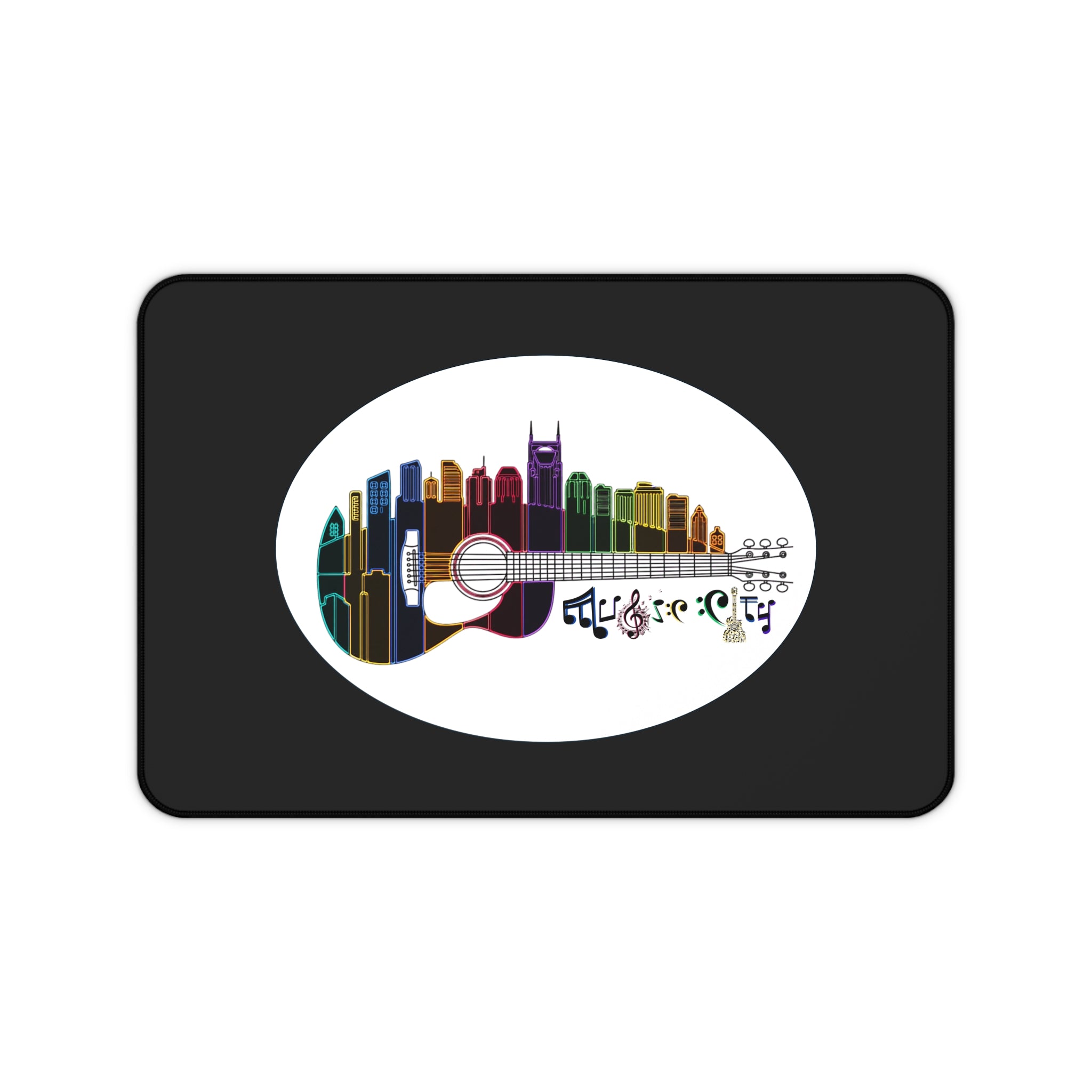 "Music City© " Guitar Skyline Desk Mat