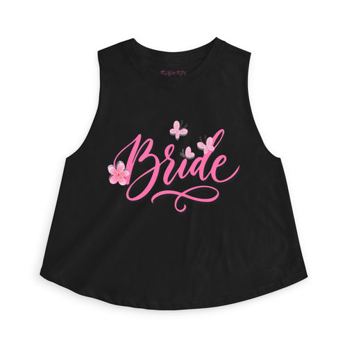 "Bride" Crop Top — Bachelorette & Bridal Shower Tank