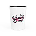 "Bridesmaid" Sparkle Script Ceramic Shot Glass - Bachelorette Party Keepsake