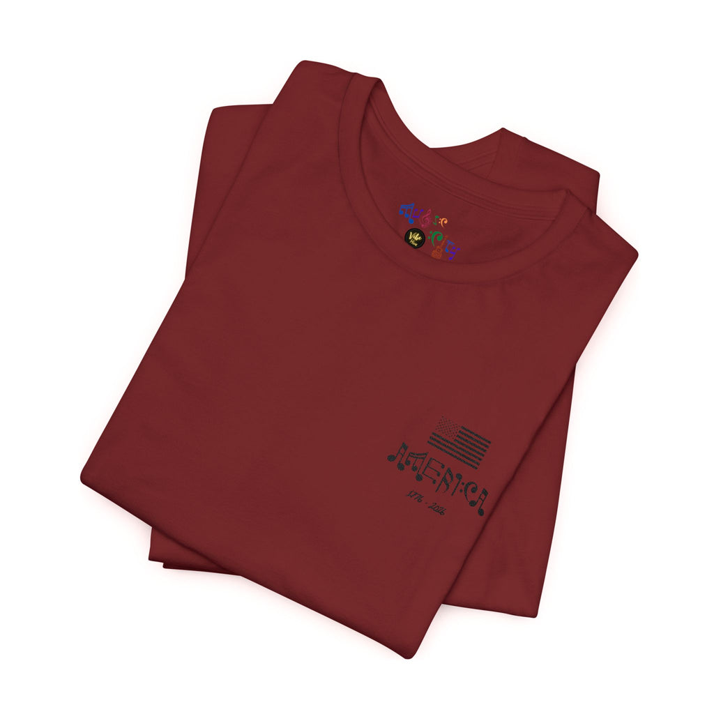   "Stars & Stitch" Embroidered American Flag Tee