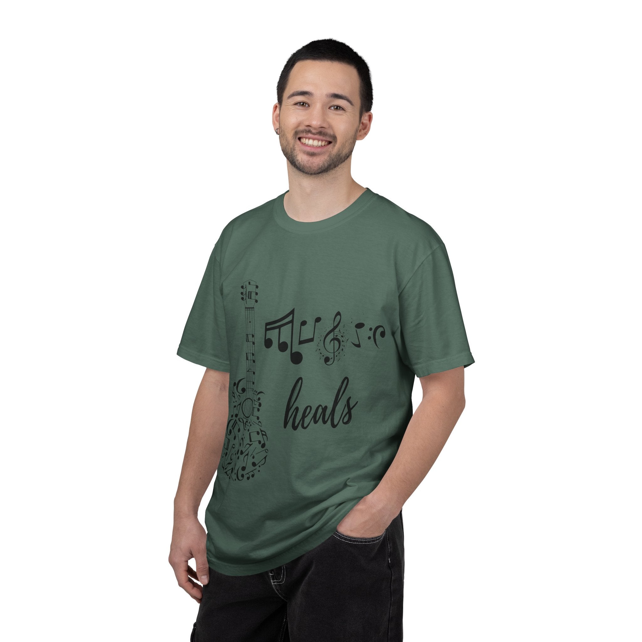 "Music Heals" Graphic Tee - Black