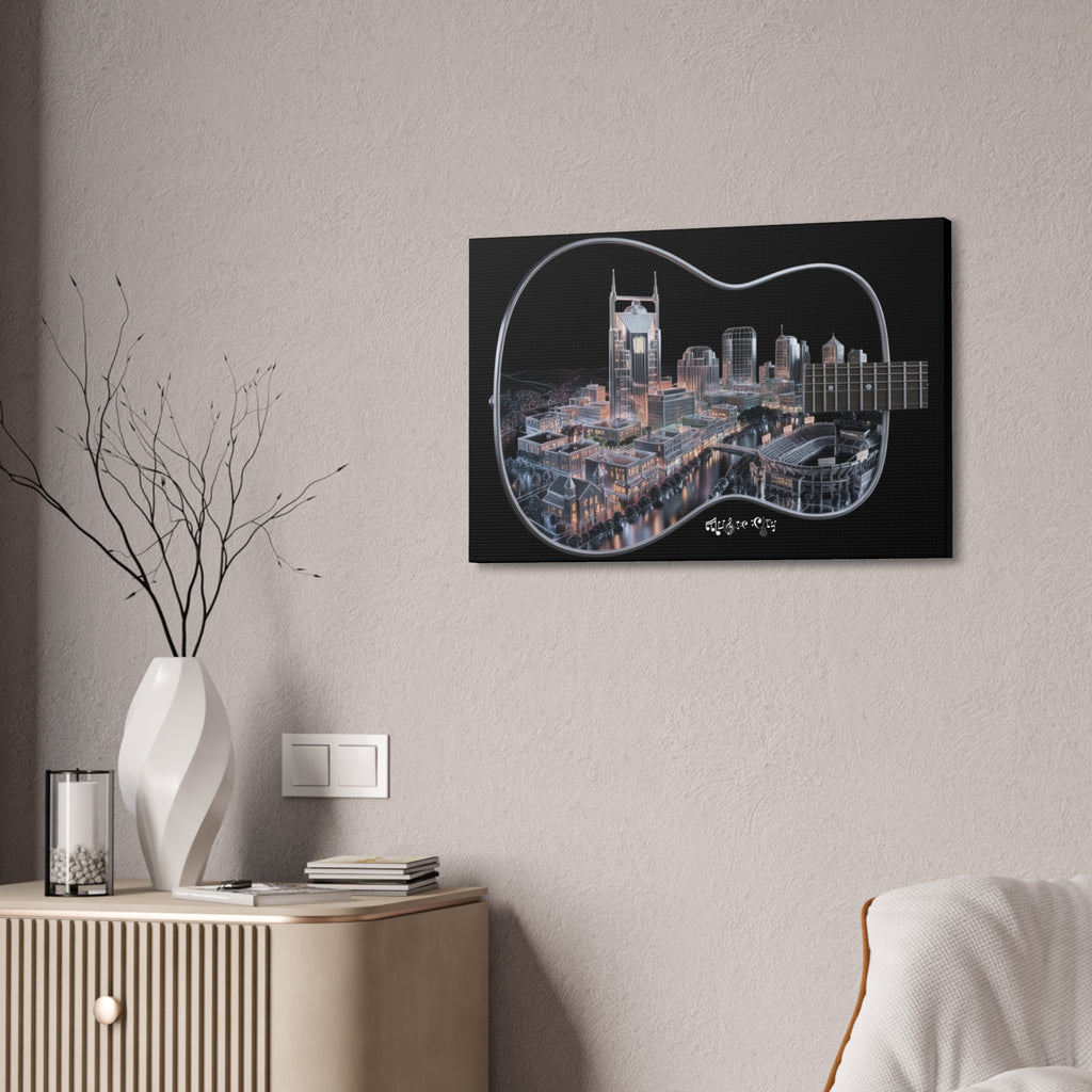 Music Cityscape Acoustic Wall Art