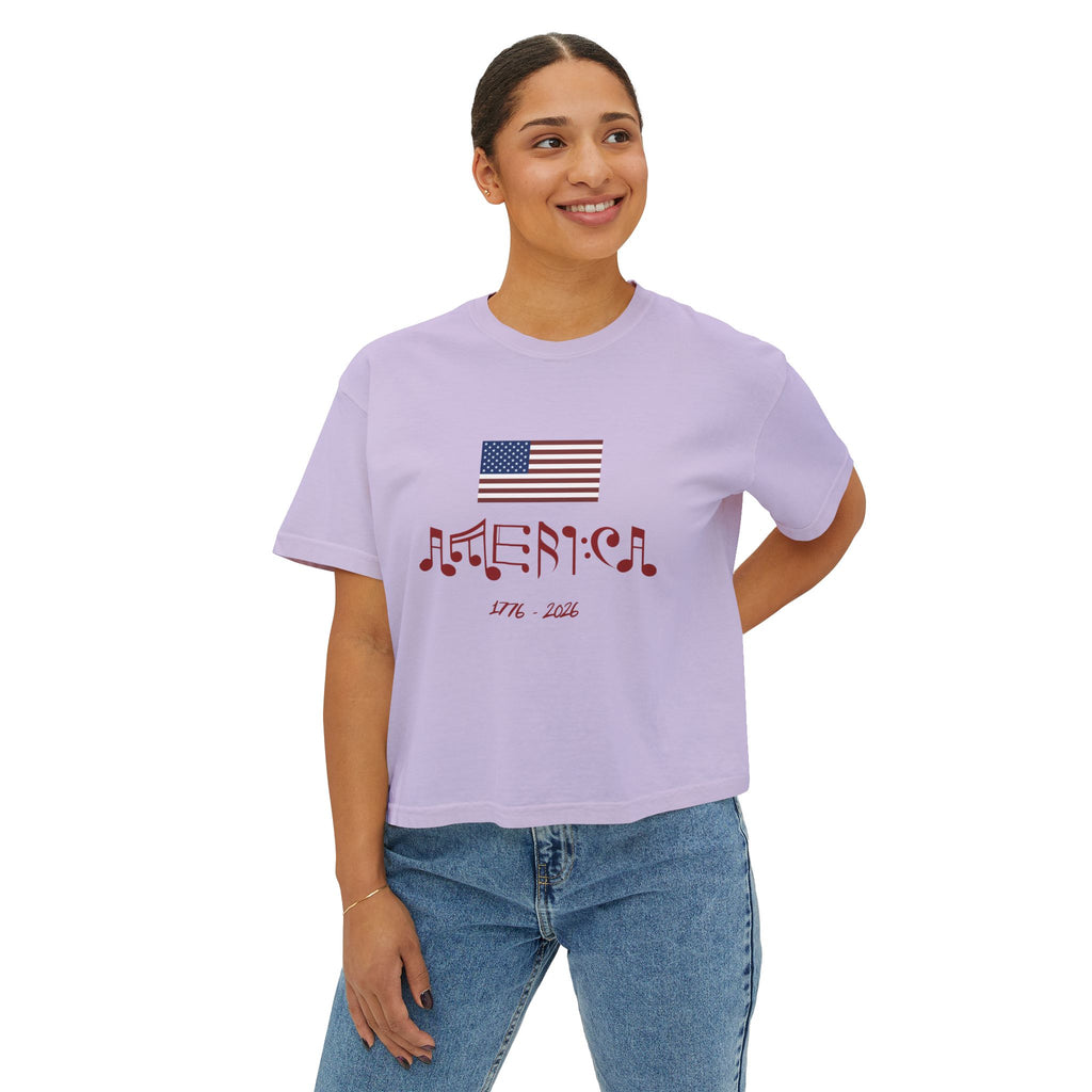 "Classic American Cadence" Boxy Ladies Tee