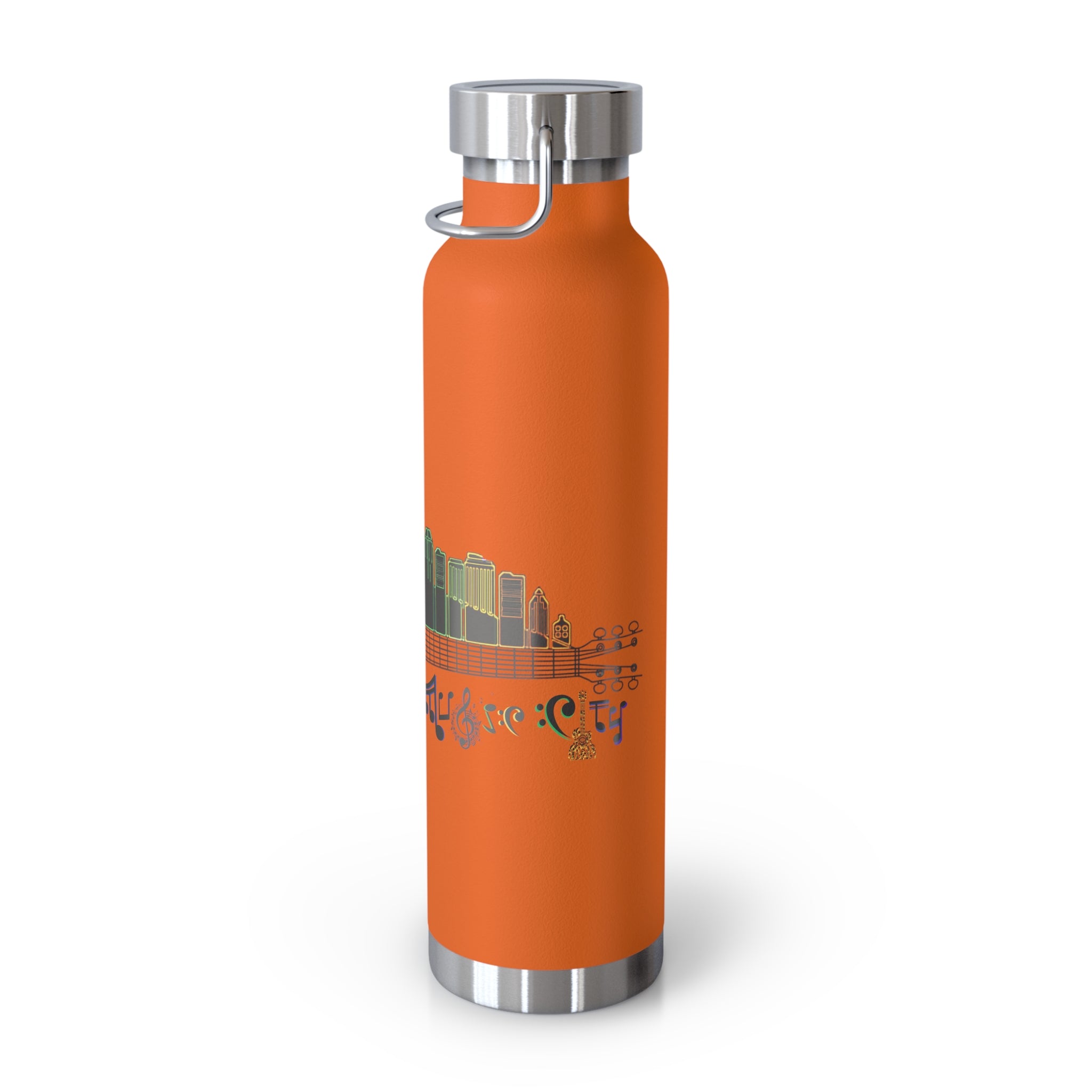 Artistic Music City Skyline Guitar Vacuum-Insulated Bottle