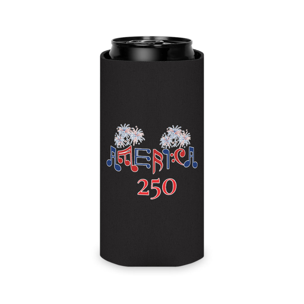 ""America 250 & Patriotic Music City© Guitar" Commemorative Can Cooler