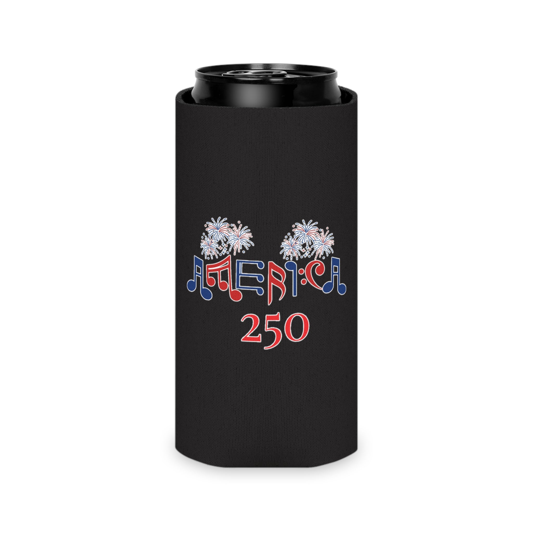 ""America 250 & Patriotic Music City© Guitar" Commemorative Can Cooler