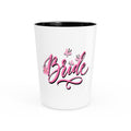 "Bride" Floral Blossom Ceramic Shot Glass - Bachelorette Party Keepsake