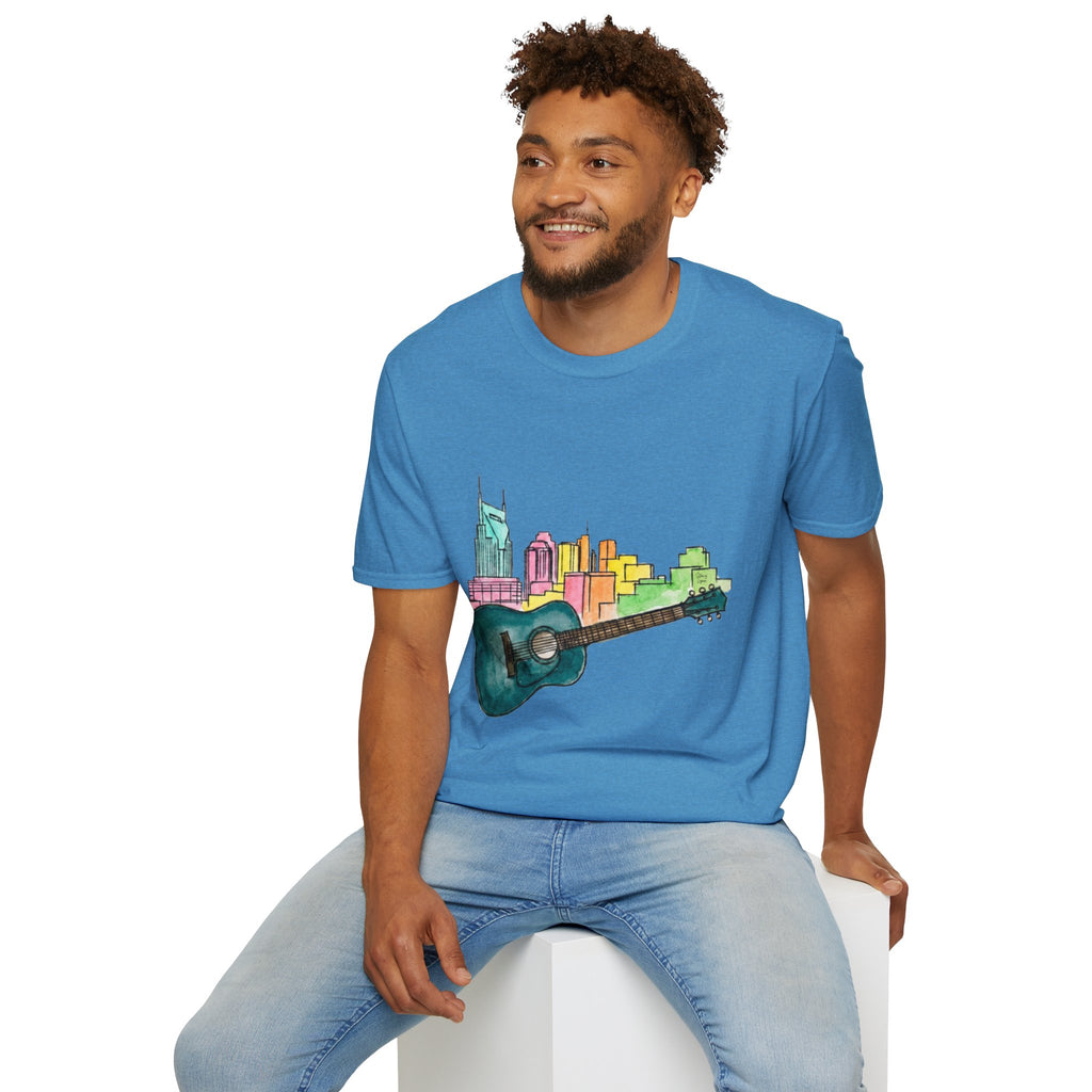 Watercolor MusicCityscape UnisexTee