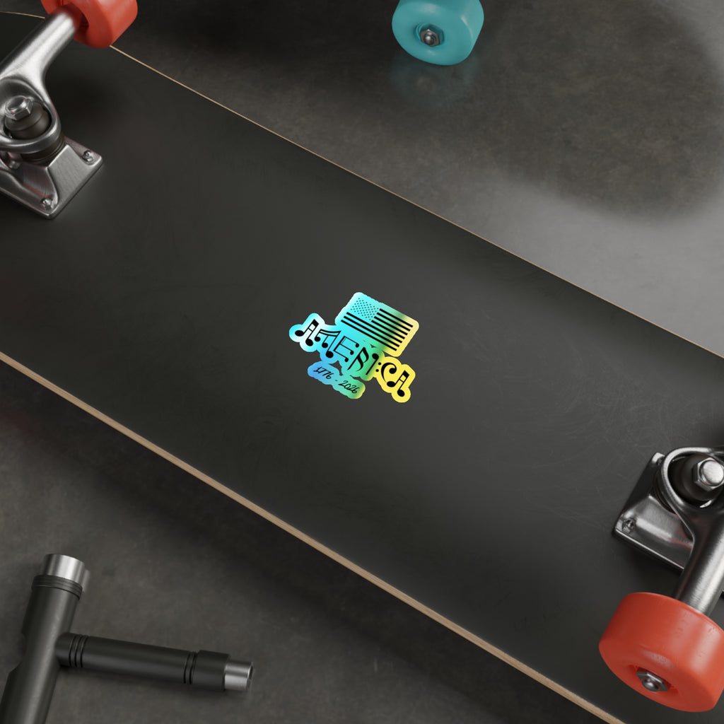 "American Pride & Harmony" Holographic Sticker