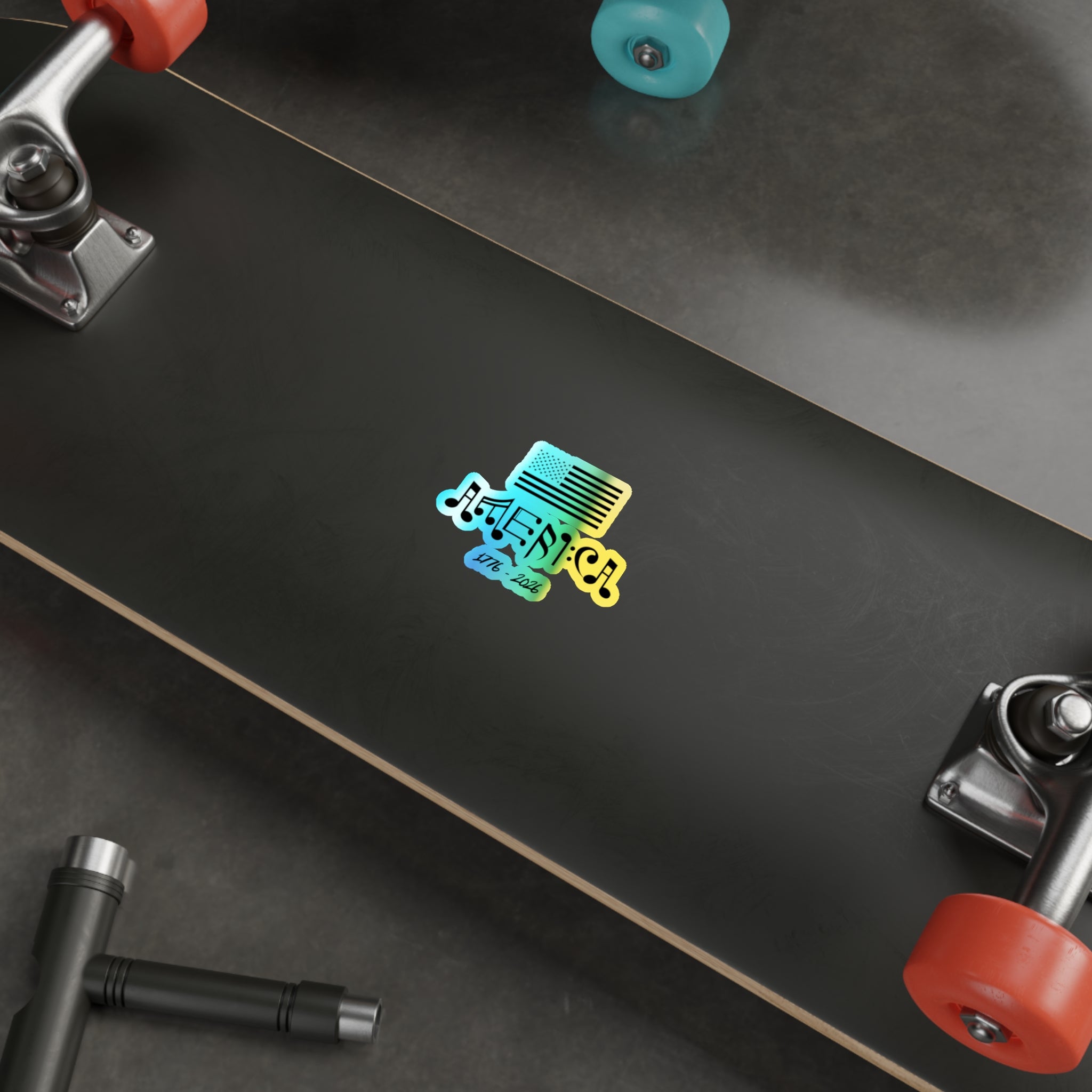 "American Pride & Harmony" Holographic Sticker