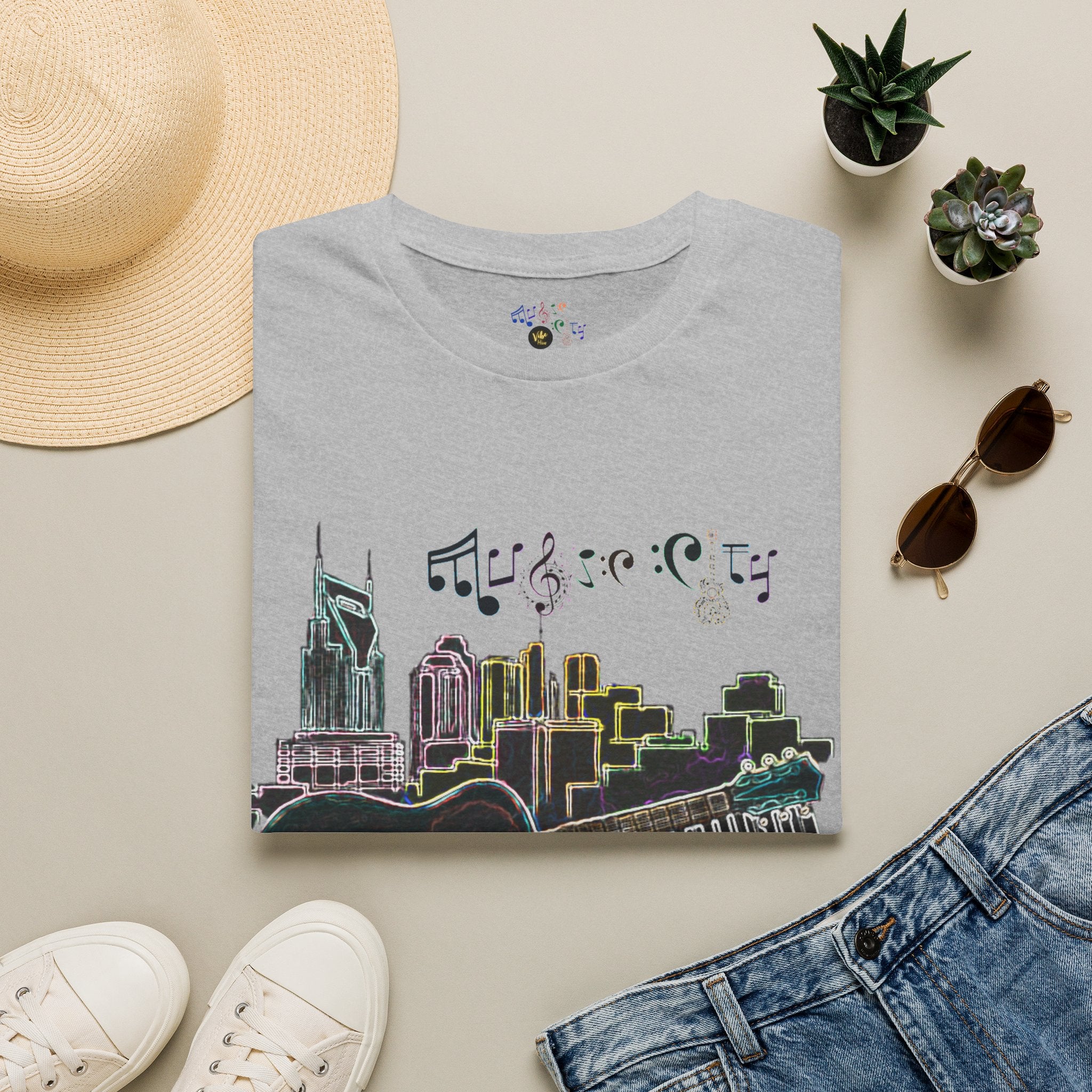 "Music City© Vibe" Unisex Double-Sided Tee