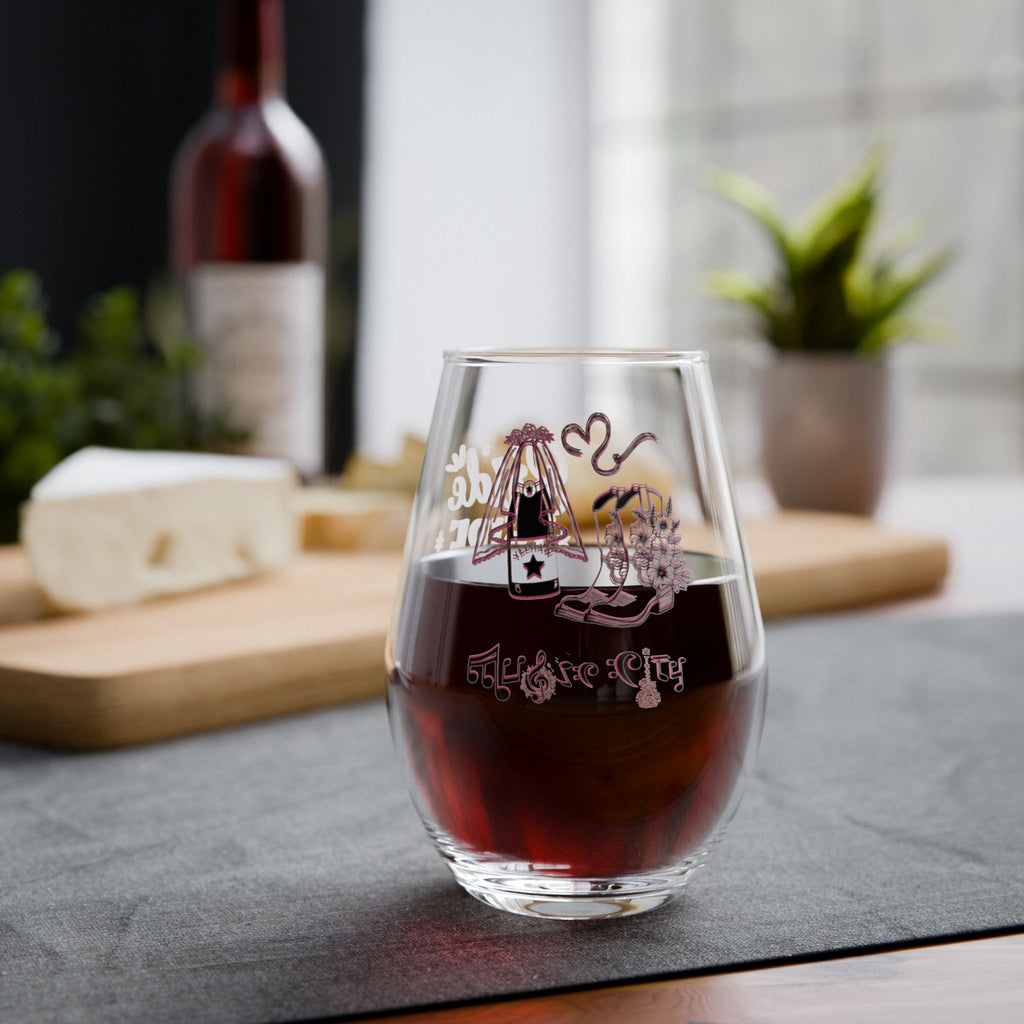 "Music City© Bride Tribe: Timeless Traditions" Stemless Wine Glass – Bachelorette Party Glass