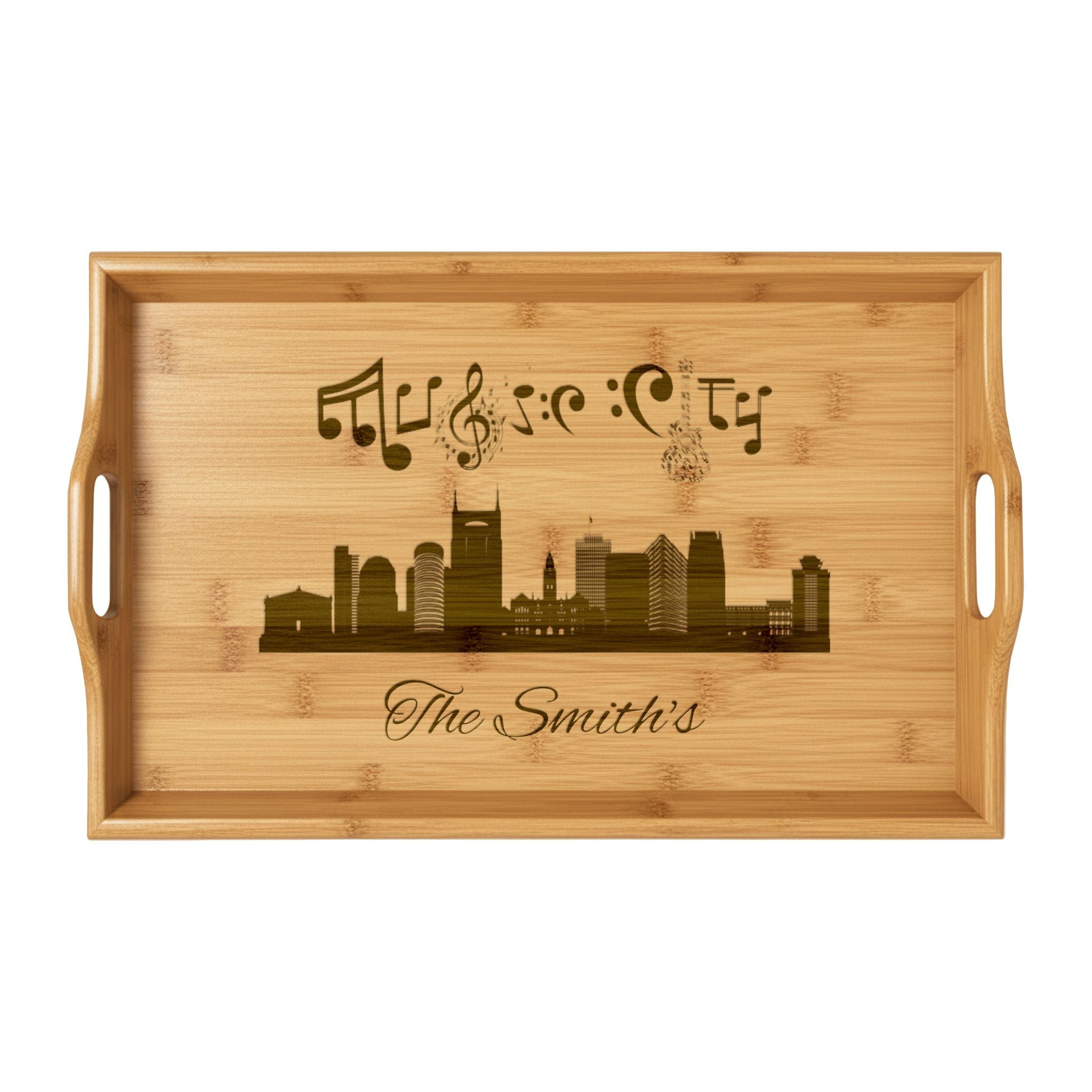 "Music City© Skyline Serenade" Music City© Bamboo Serving Tray