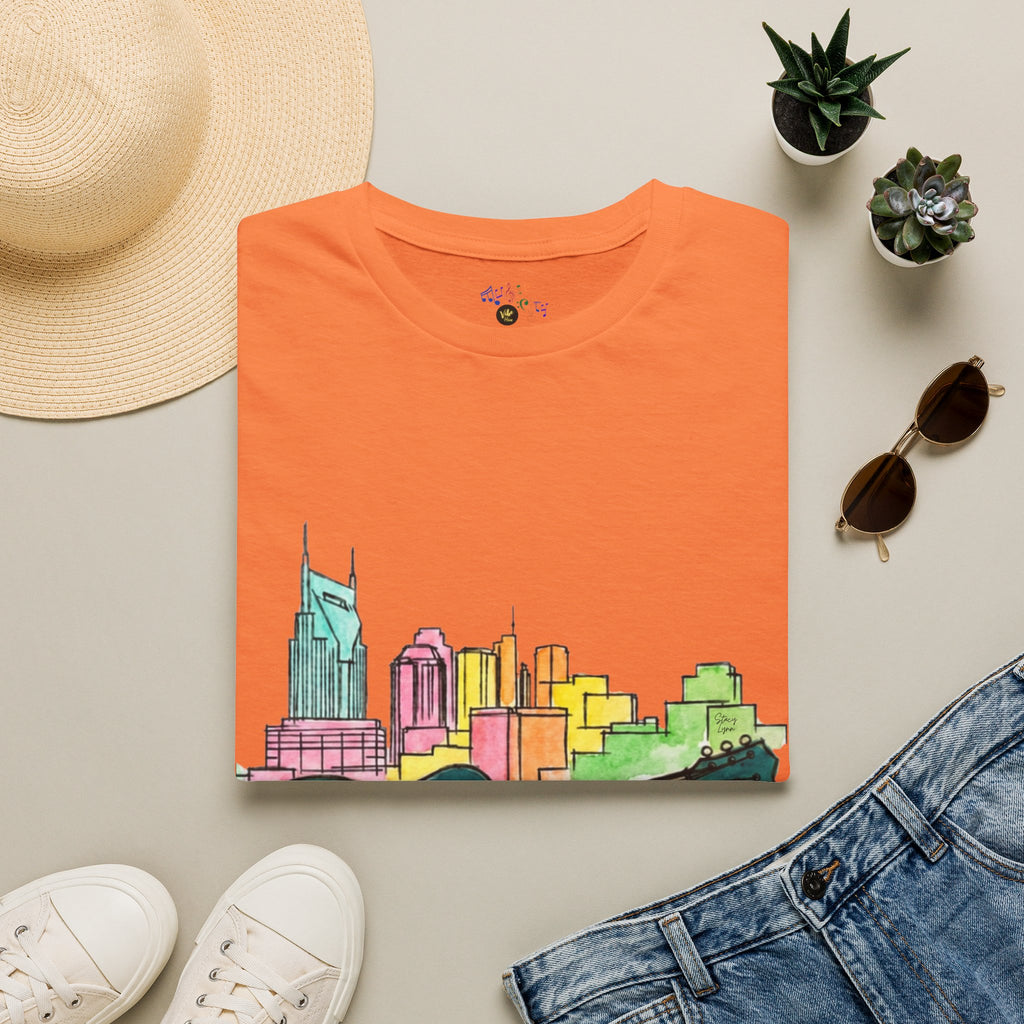 Watercolor MusicCityscape UnisexTee