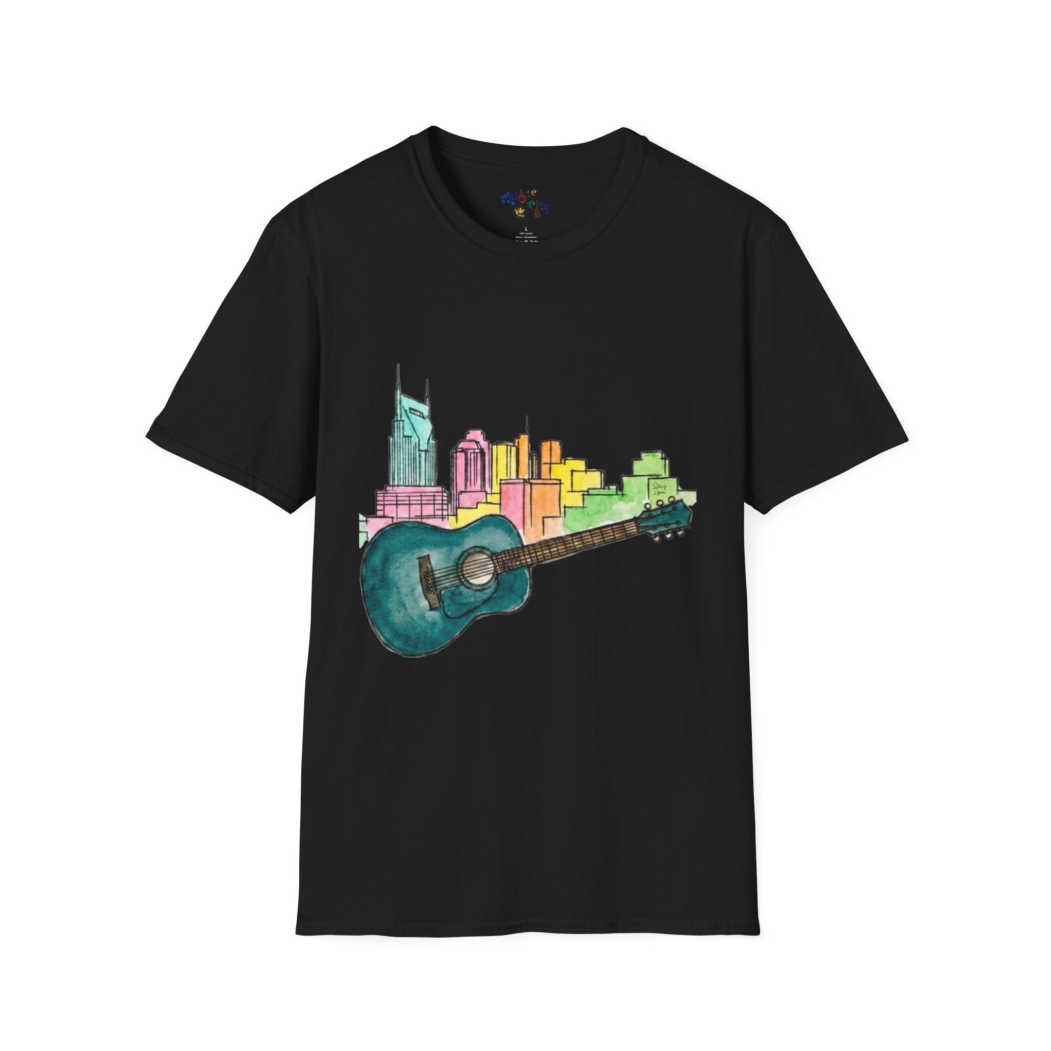 Watercolor MusicCityscape UnisexTee