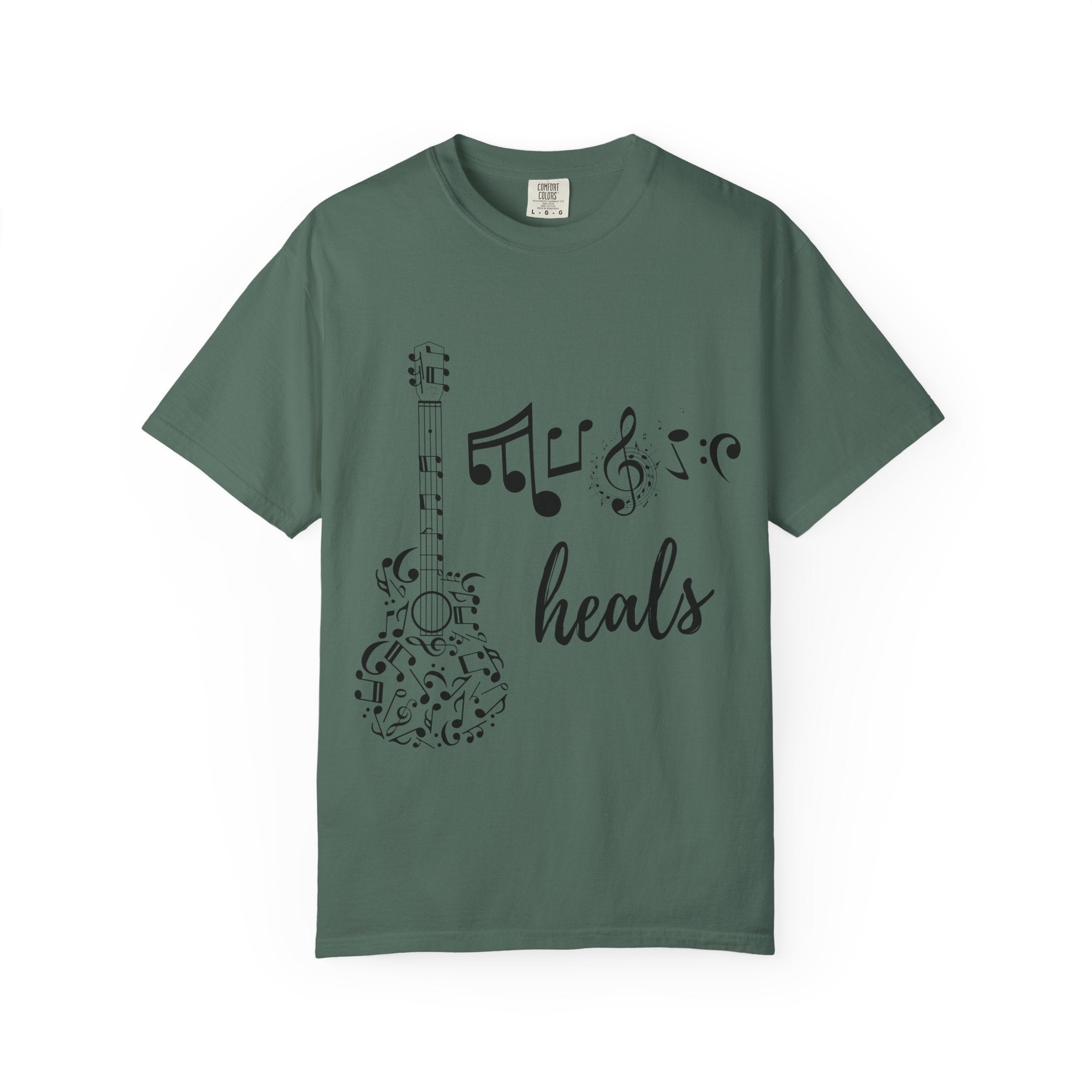 "Music Heals" Graphic Tee - Black