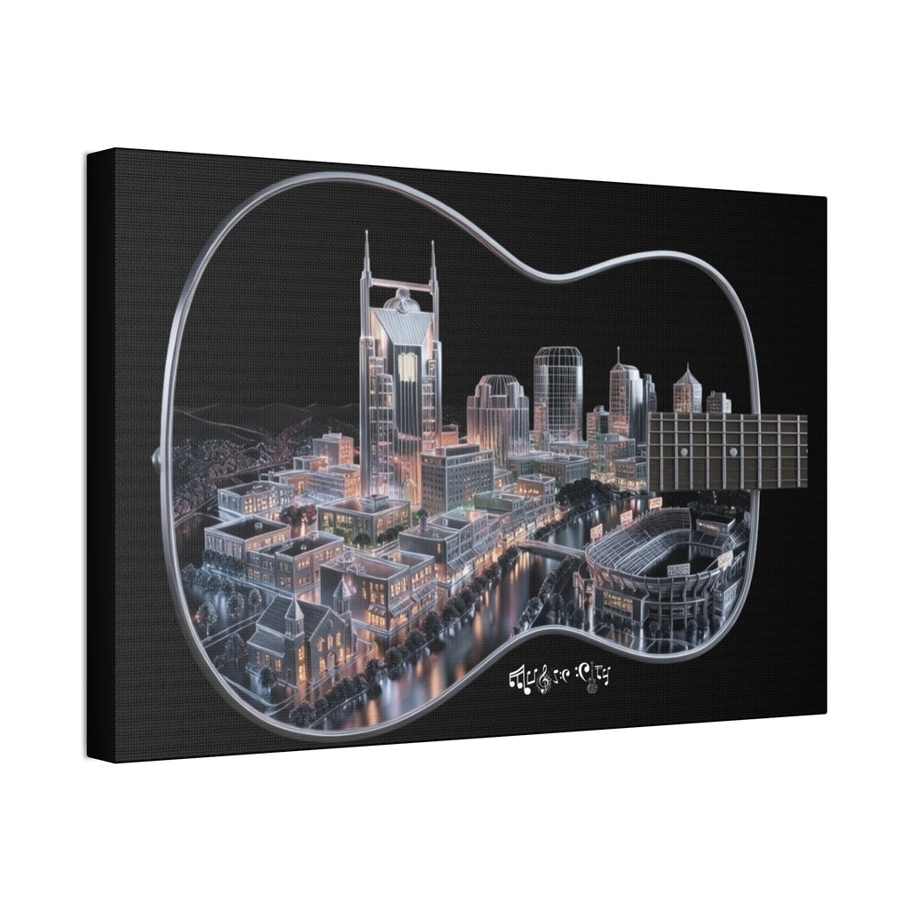 Music Cityscape Acoustic Wall Art