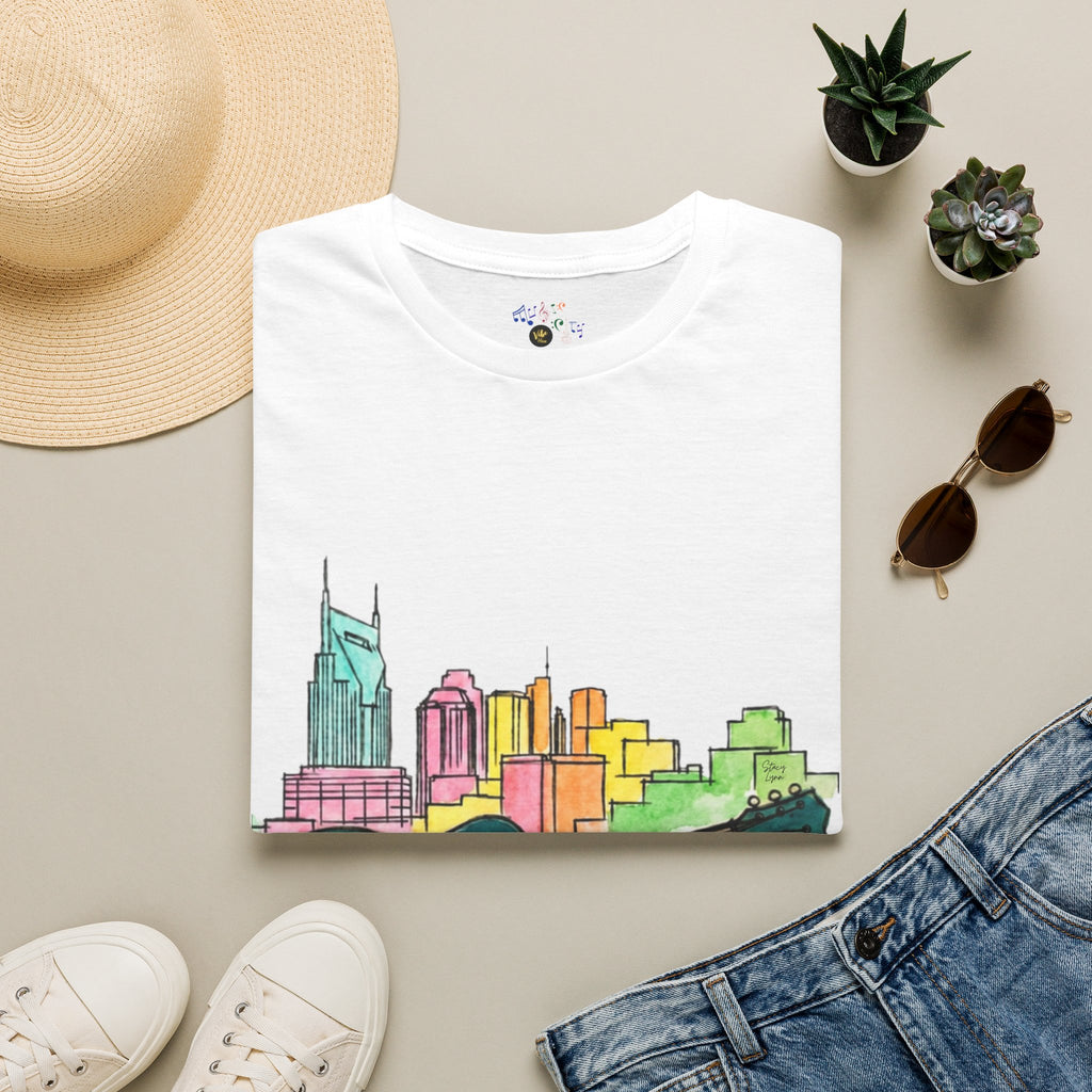 Watercolor MusicCityscape UnisexTee