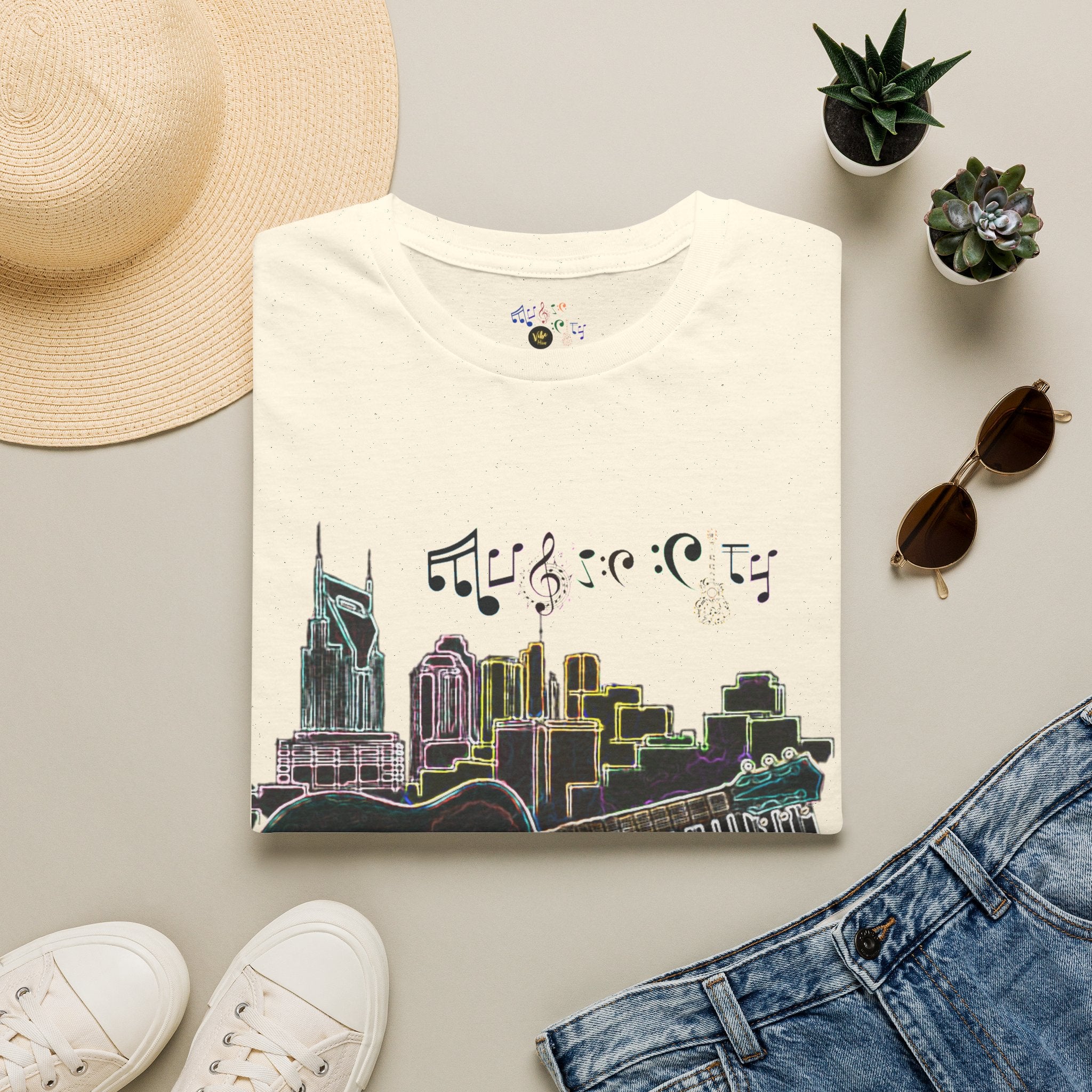 "Music City© Vibe" Unisex Double-Sided Tee