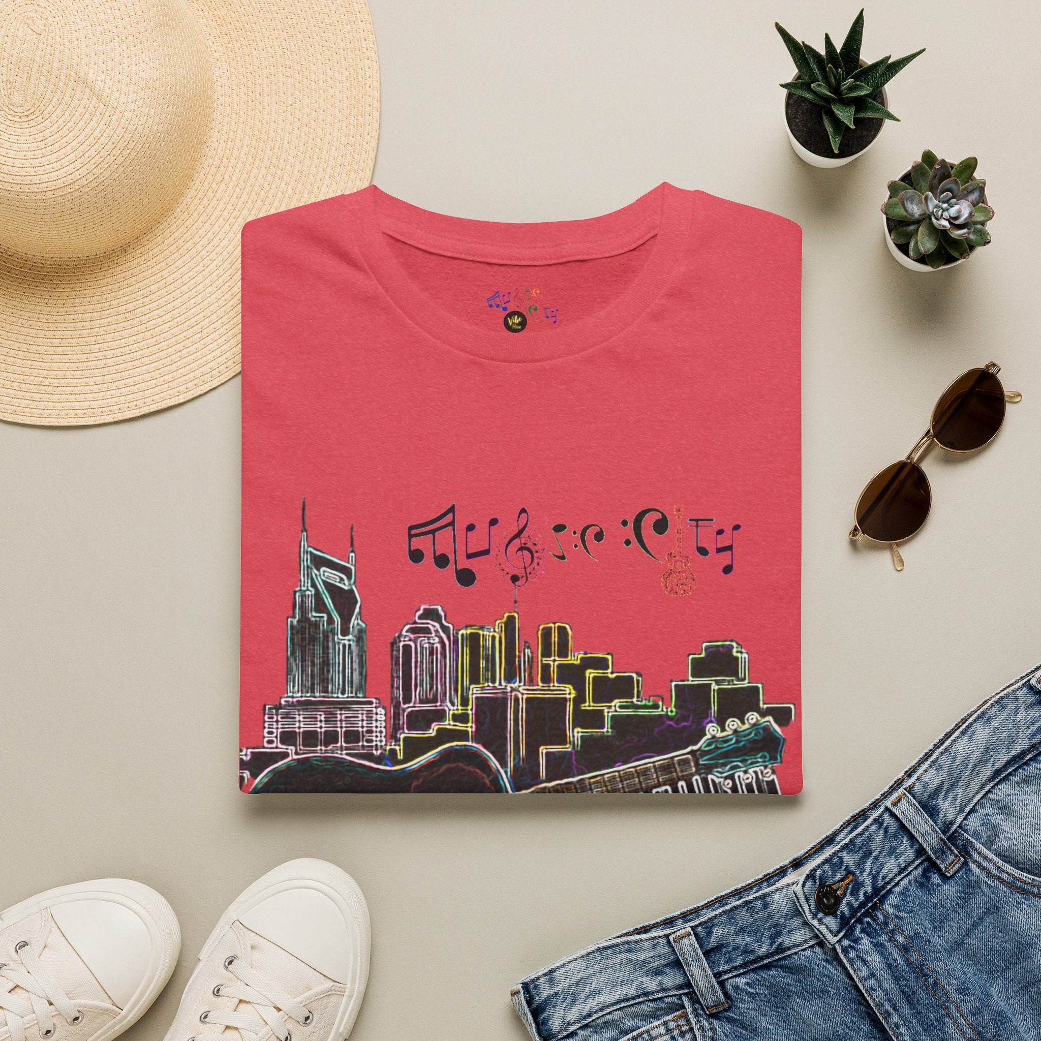 "Music City© Vibe" Unisex Double-Sided Tee