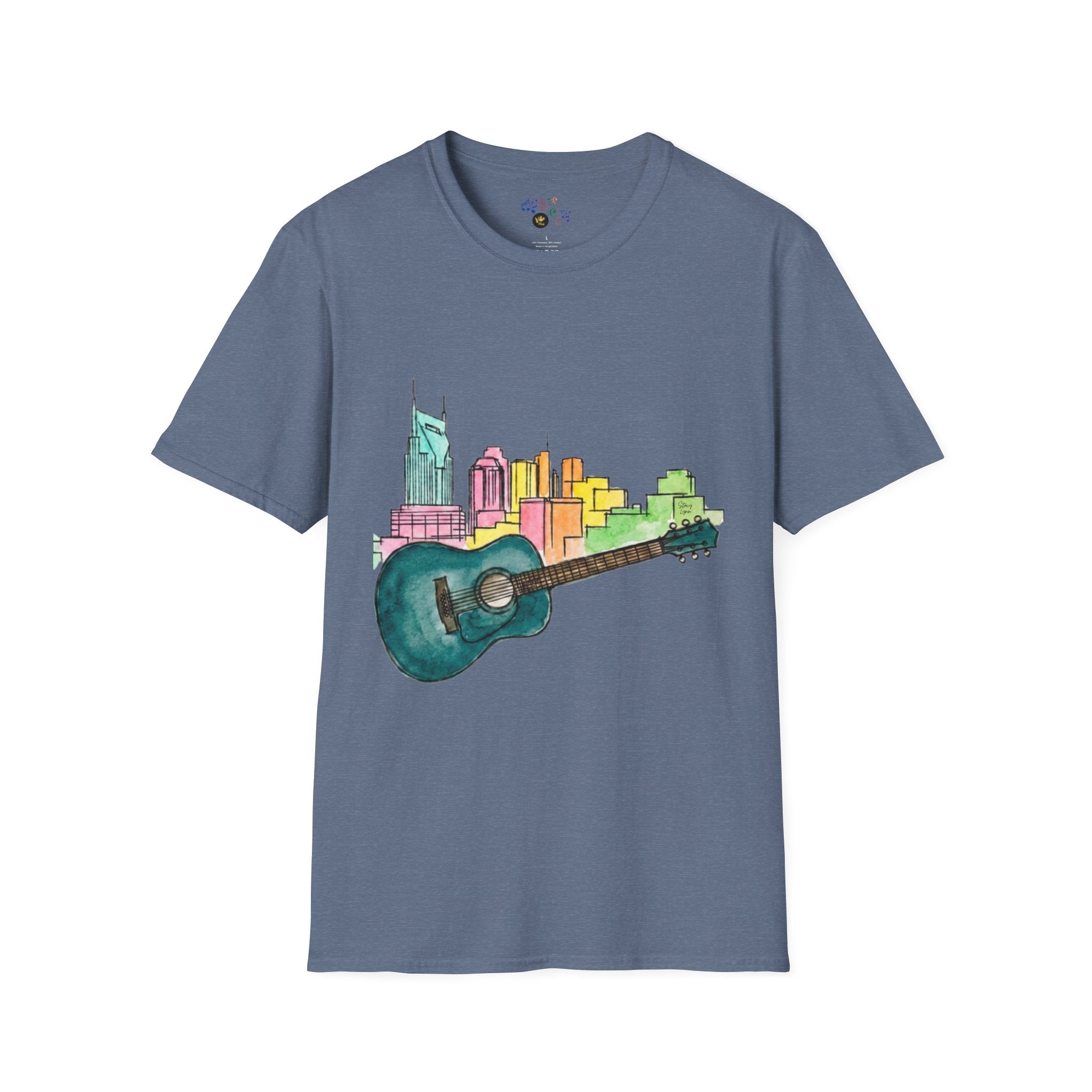 Watercolor MusicCityscape UnisexTee
