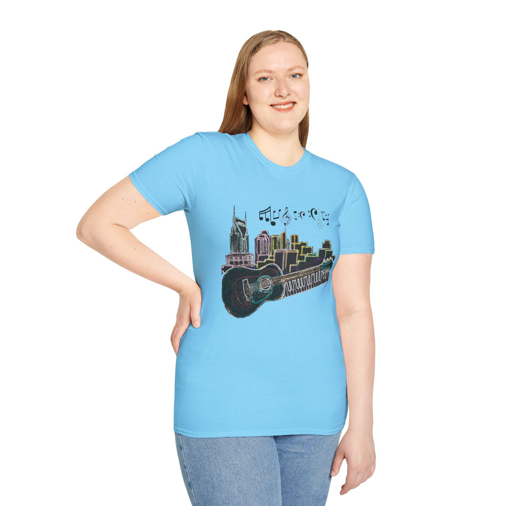 "Music City© Vibe" Unisex Double-Sided Tee