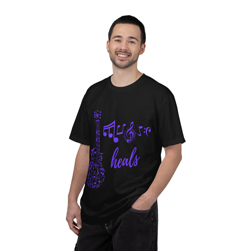 "Music Heals" Graphic Tee - Purple